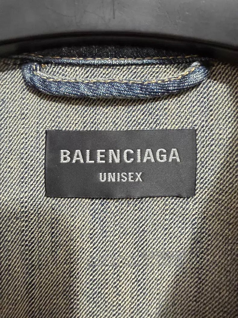Balenciaga Balenciaga Wash-worn graffiti pattern print single-breaste Size US M / EU 48-50 / 2 - 3 Thumbnail