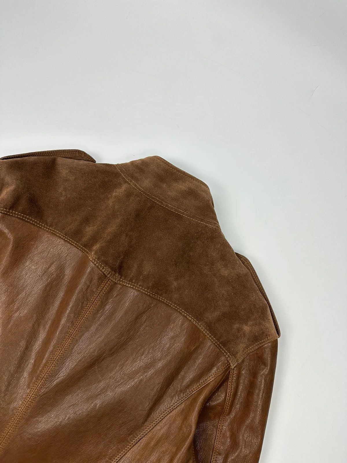 Dolce & Gabbana Dolce & Gabbana Leather Suede Brown Flight Bomber Jacket Size US M / EU 48-50 / 2 - 6 Thumbnail