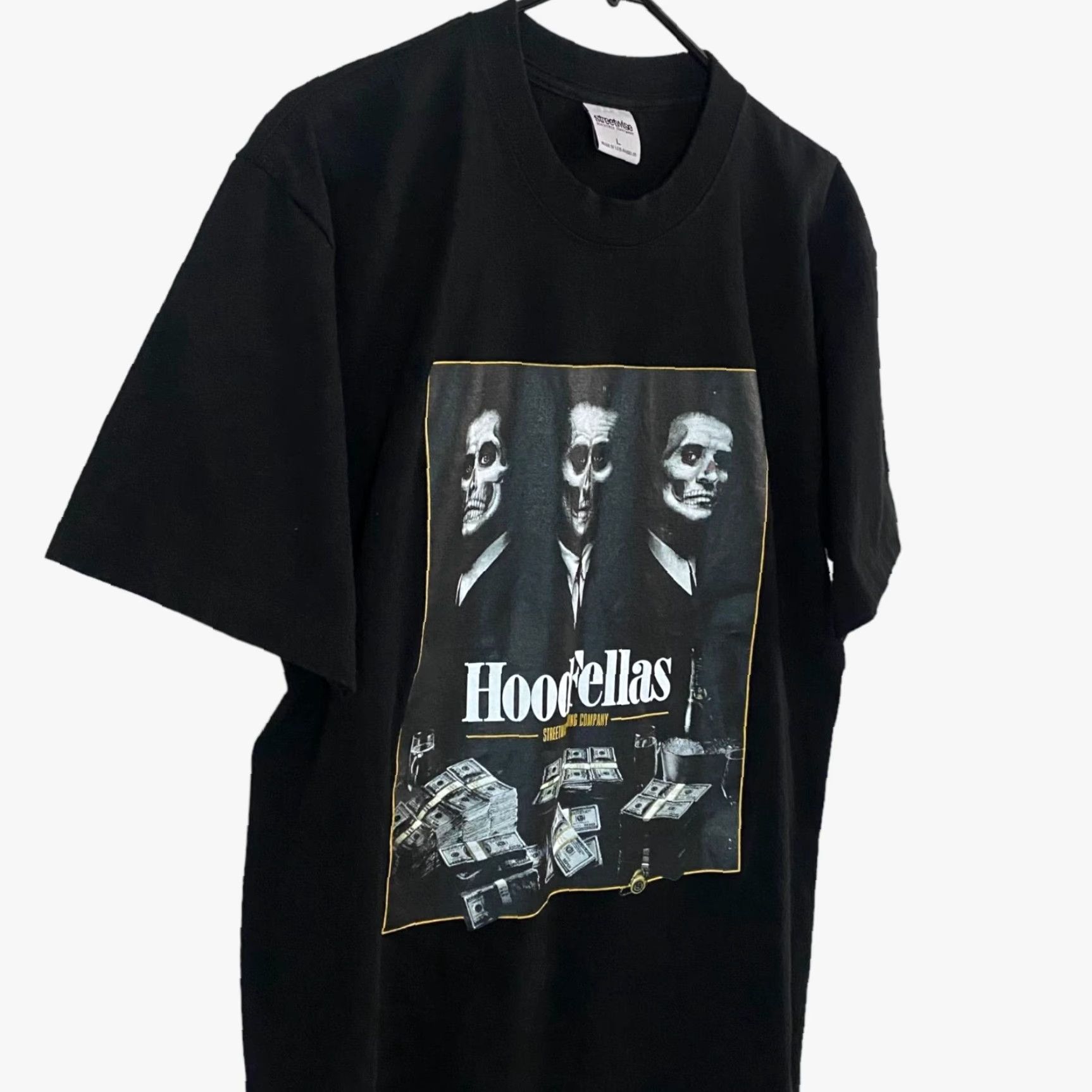 Vintage VINTAGE Streetwise Streetwise Goodfellas Graphic T-Shirt Black Men Large Short Sleeve Crew Neck Cotton Tee Mens 28.5" - Movie Theme Size US L / EU 52-54 / 3 - 4 Thumbnail