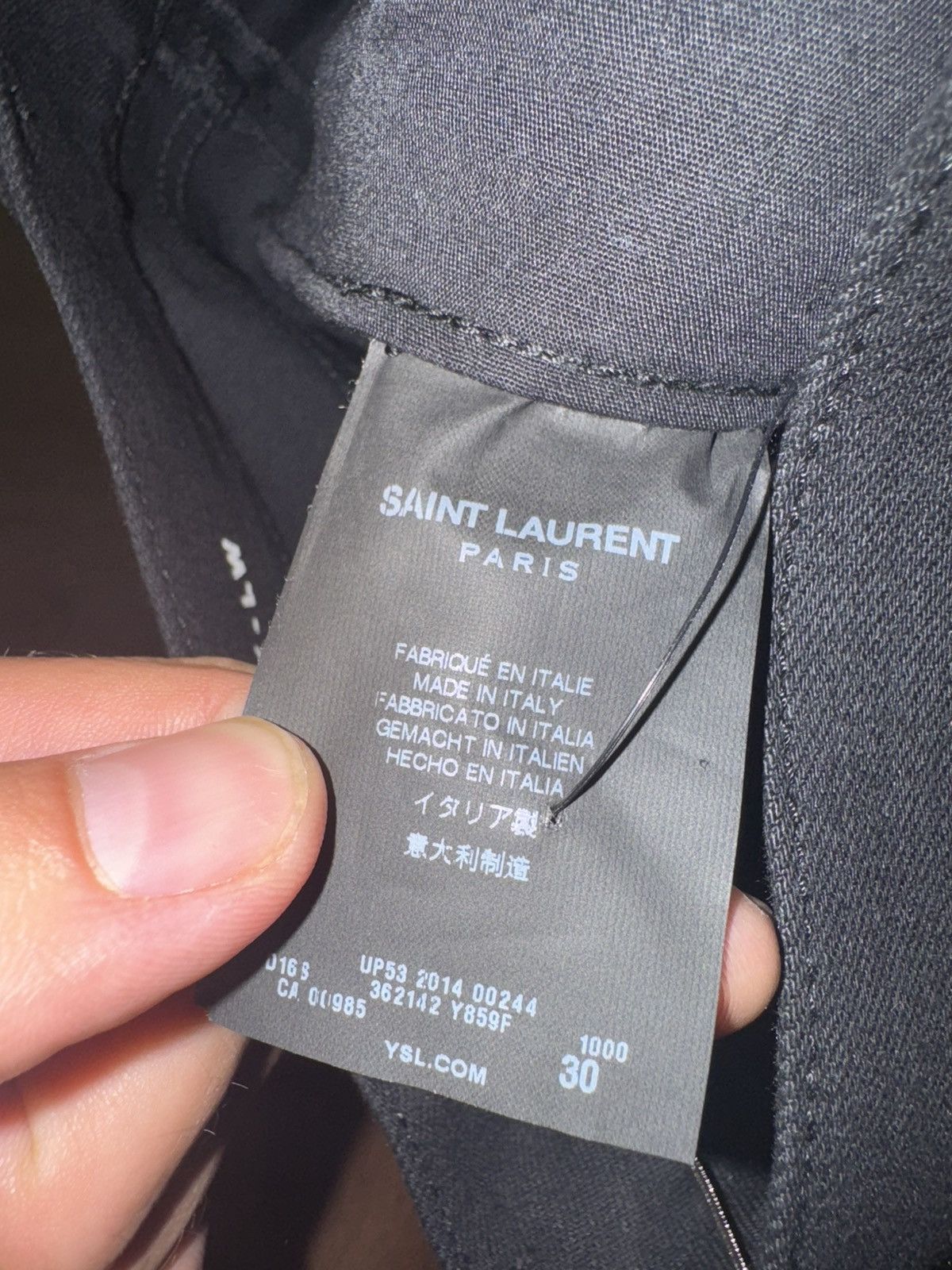 Saint Laurent Paris Hedi Laced Denim Rare Size US 30 / EU 46 - 4 Thumbnail