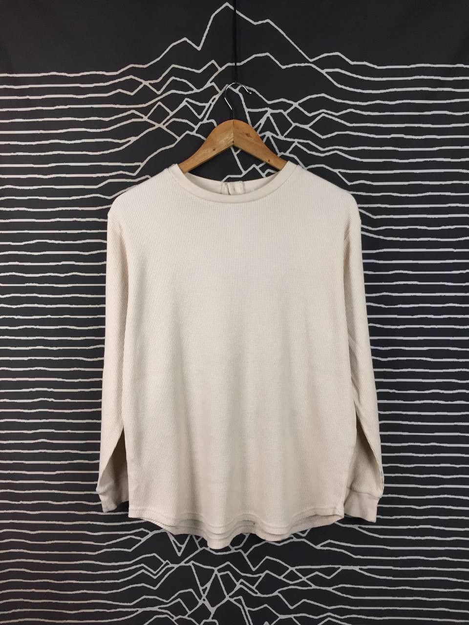 Japanese Brand Cinema Club Waffle Knit Thermal Long Sleeve Tee Size L / US 10 / IT 46 - 2 Thumbnail