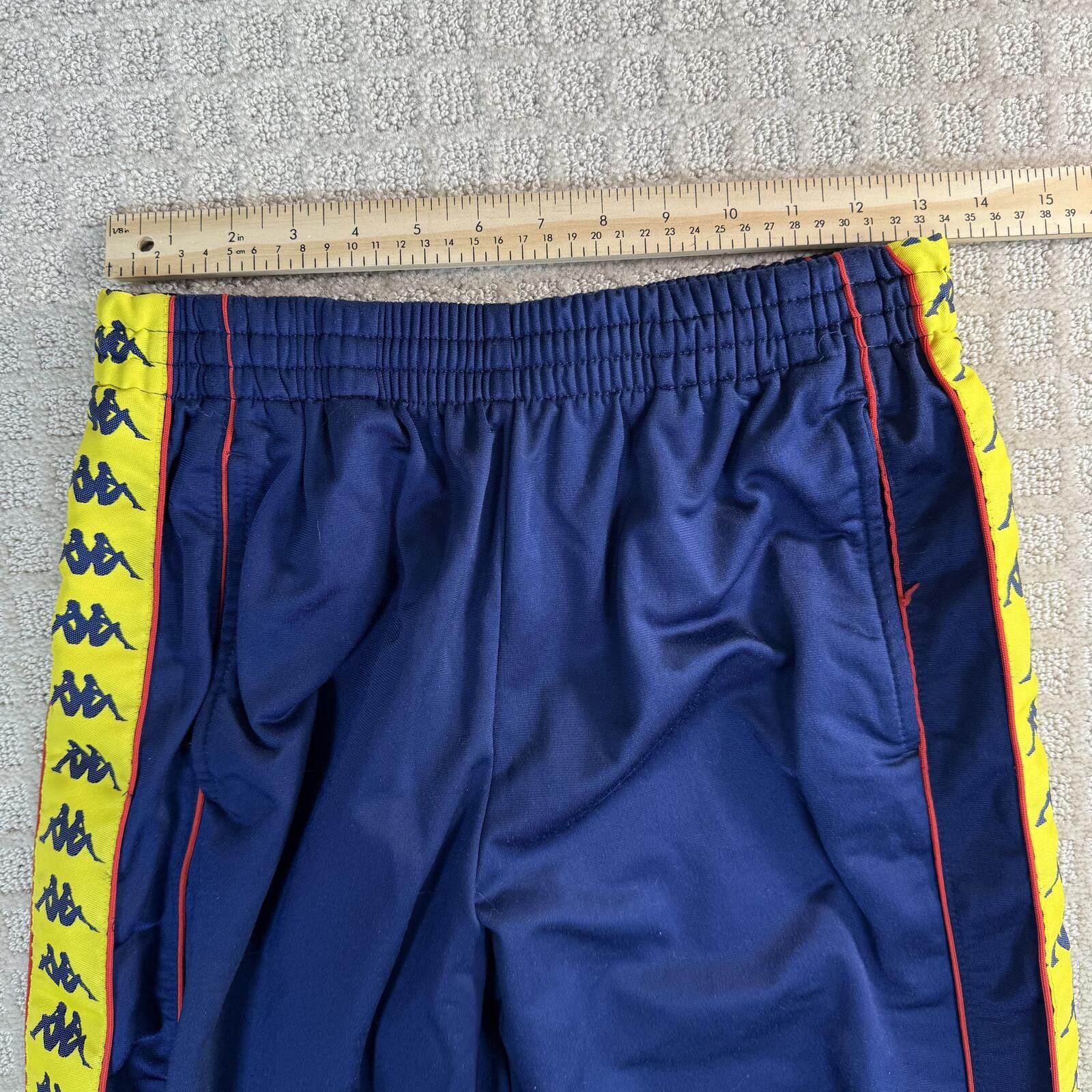 Kappa vintage kappa track pants navy yellow tape y2k m Size US 32 / EU 48 - 3 Thumbnail