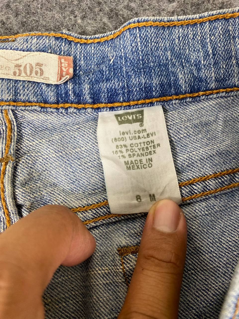 Levi's vintage levis 505 straight leg distressed denim Size US 31 - 15 Thumbnail