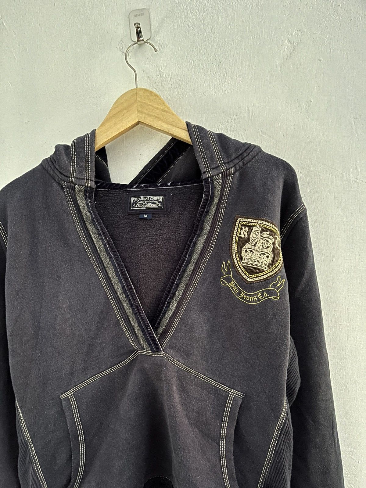 RRL Ralph Lauren Vintage polo ralph lauren v neck hoodie Size US M / EU 48-50 / 2 - 3 Thumbnail