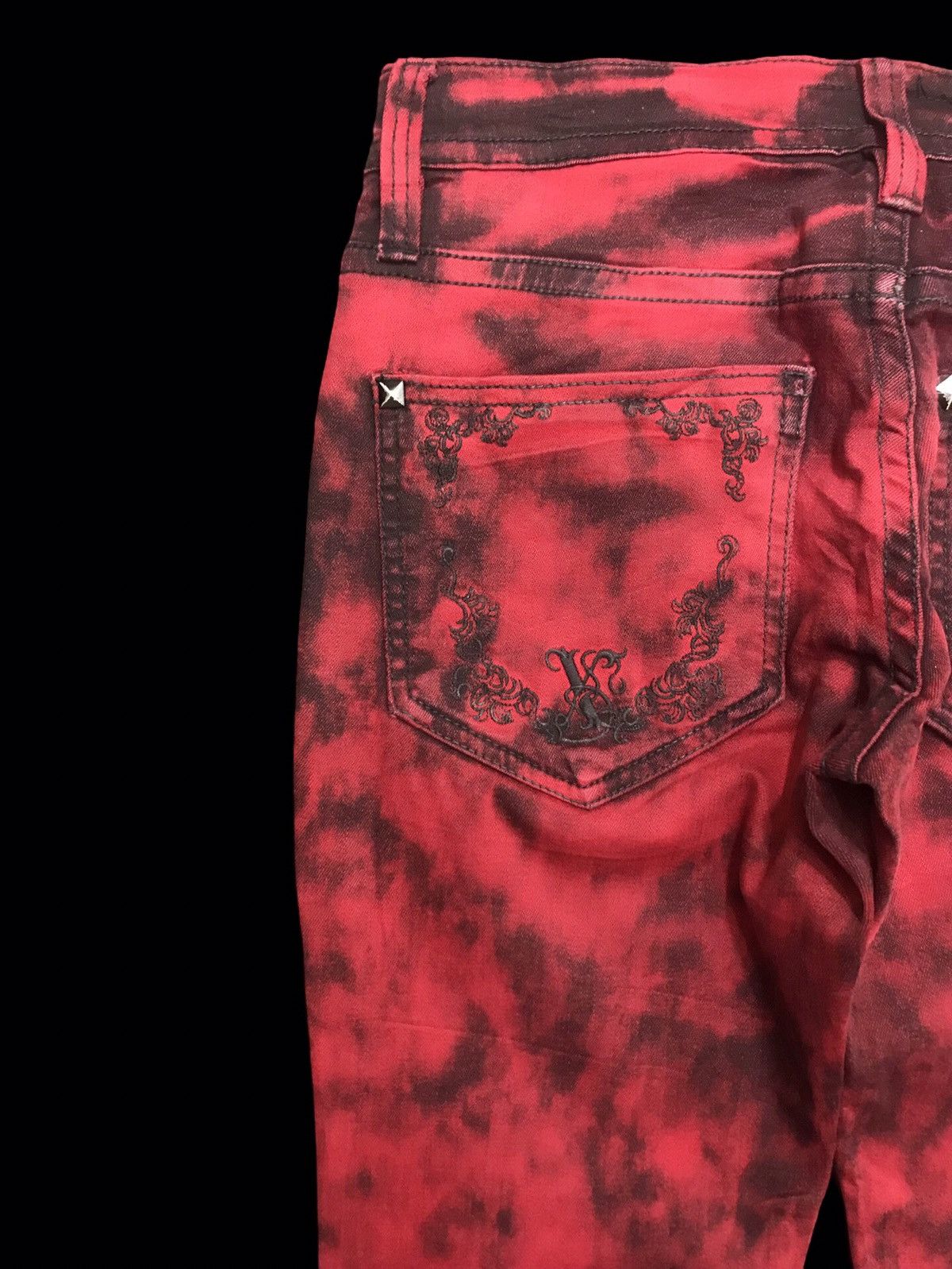 Japanese Brand 💥EMO/GOTHIC STYLE💥Xfrm Sick Design Skinny Soft Denim F245 Size US 29 - 11 Thumbnail