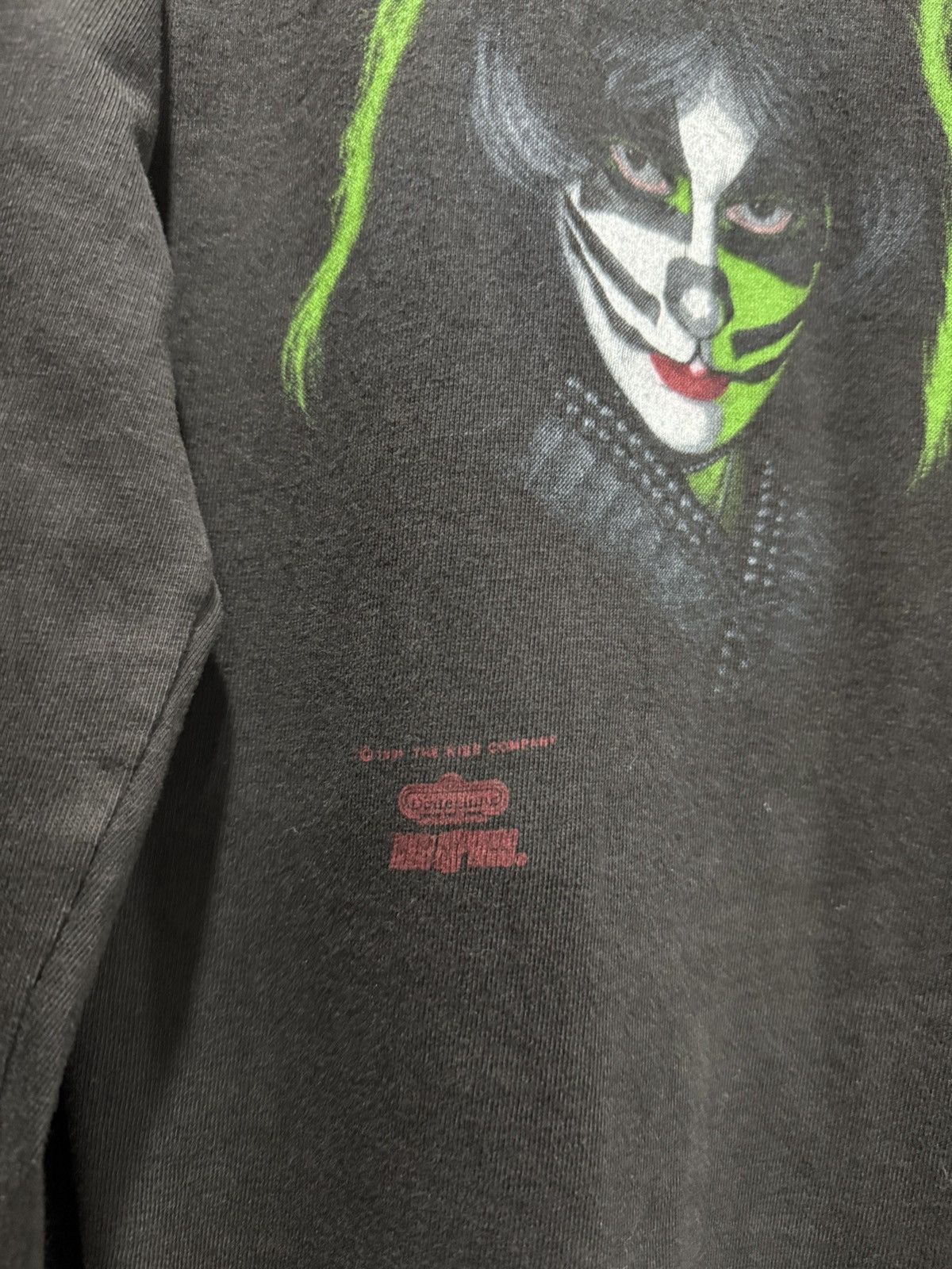 Band Tees Vintage 90s Kiss American Rock Band Longsleeve Faded Tee Size US L / EU 52-54 / 3 - 4 Thumbnail