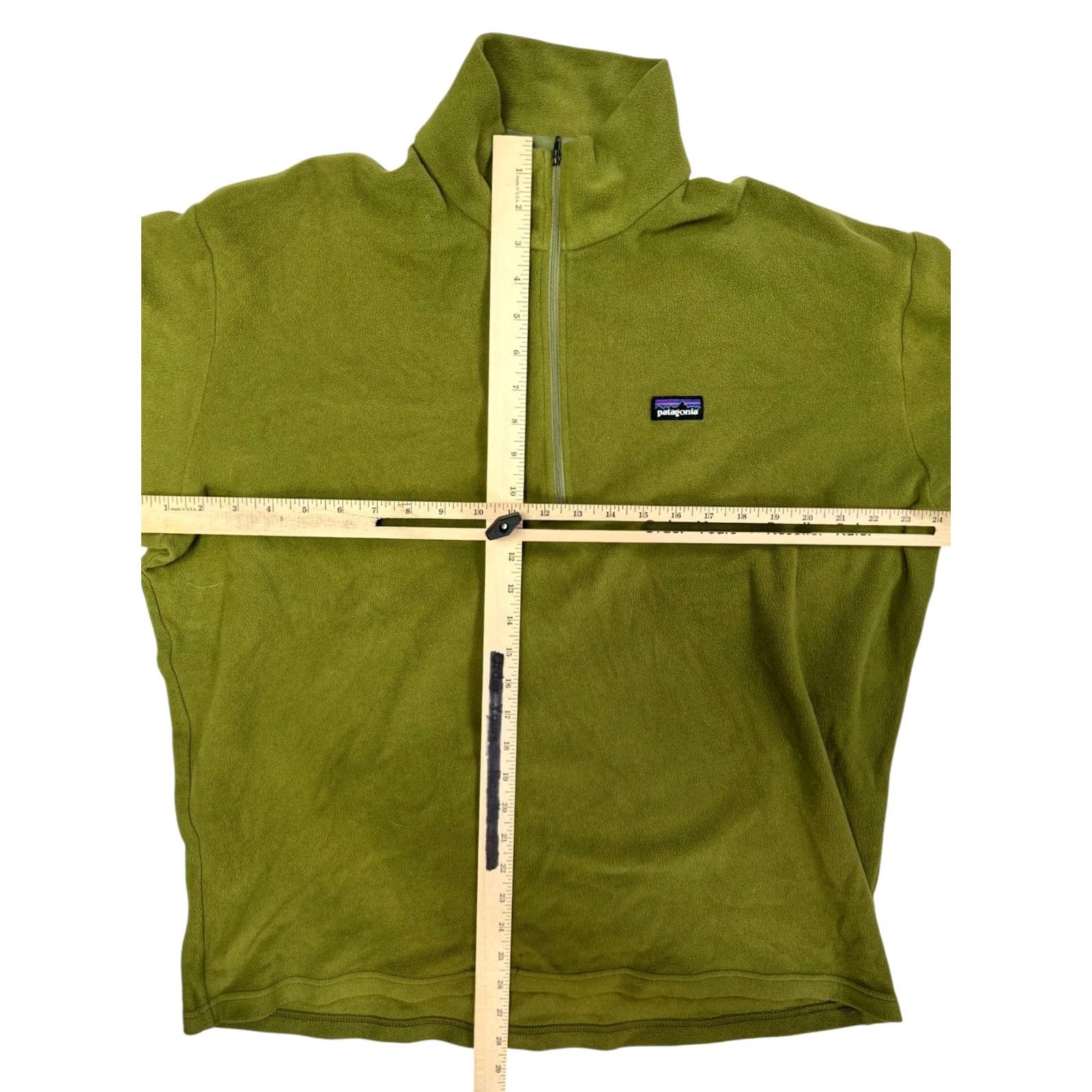 Patagonia VINTAGE Patagonia Synchilla Quarter Zip Fleece Pullover Men L Green Size US L / EU 52-54 / 3 - 3 Thumbnail