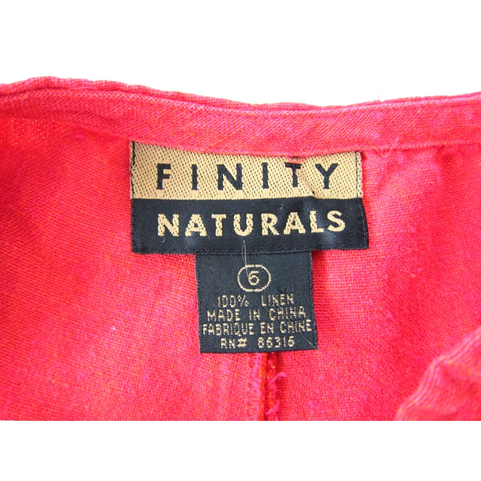 Vintage VINTAGE Finity Naturals 100% Linen High Rise Casual Slim Chino Pant Women Size 6 Pink 90s Mens? Size 28" / US 6 / IT 42 - 5 Thumbnail
