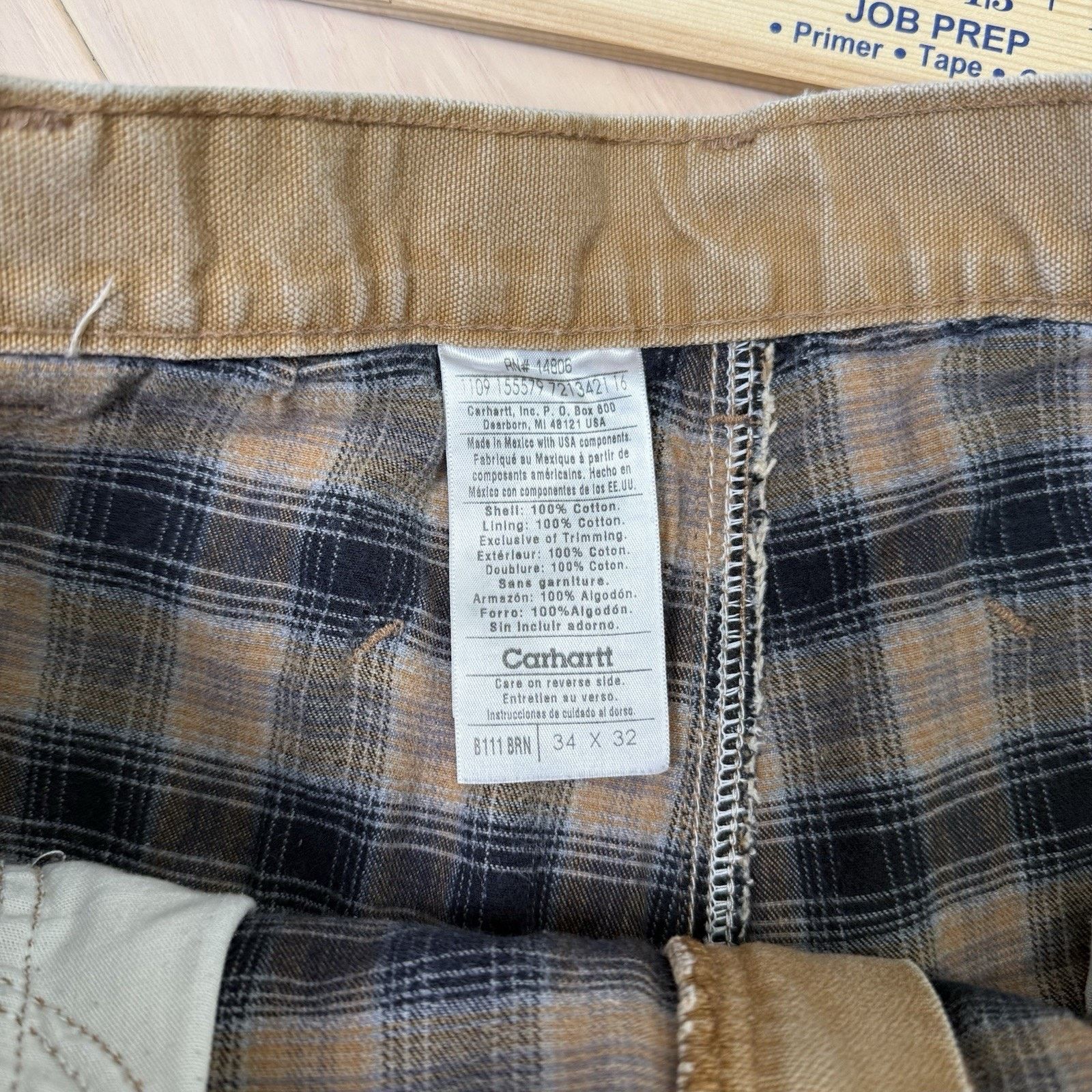 Carhartt Vintage Carhartt Flannel Lined Pants 32 Khaki 90s Heavy Size US 32 / EU 48 - 5 Thumbnail