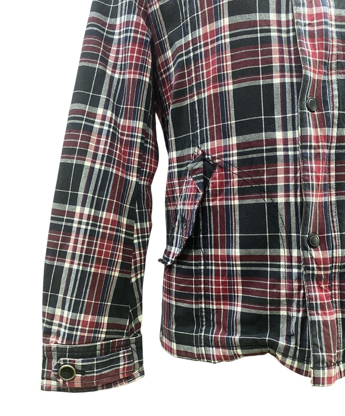 Japanese Brand KLEIN PLUS Homme Checkered Jacket Zipper Size US XXS / EU 40 - 5 Thumbnail