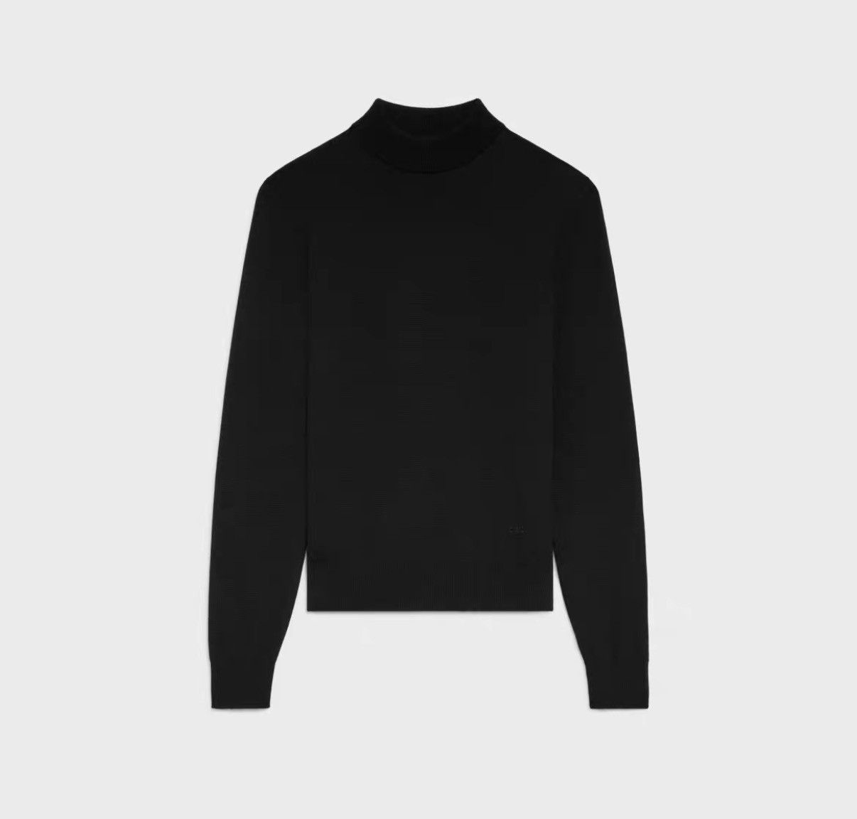 Celine Celine Black Embroidered Logo Knitwear J41 Size M / US 6-8 / IT 42-44 - 4 Thumbnail