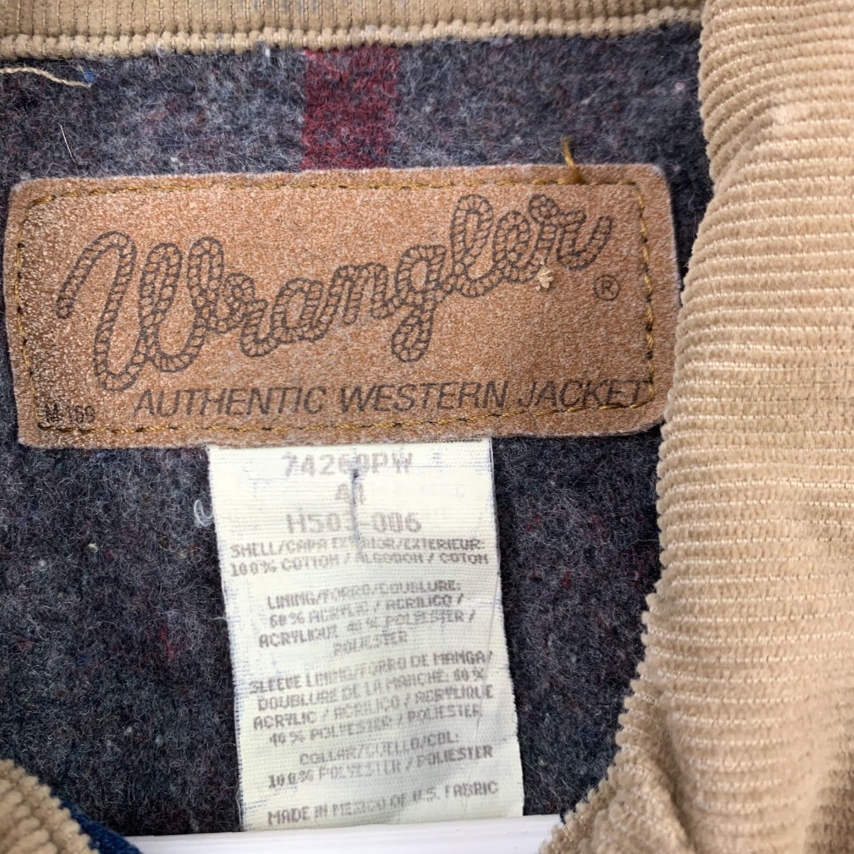 Wrangler VINTAGE Wrangler Jacket Denim Blue 44 Men Lined Chore Work Embroidered Discovery Spirit Size US 44 / EU 60 - 3 Thumbnail