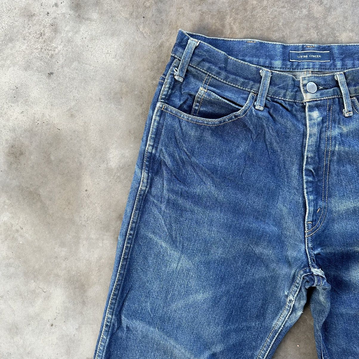 Japanese Brand Vintage Living Concept Talon 42 Faded Distressed Denim Jean Size US 30 / EU 46 - 4 Thumbnail