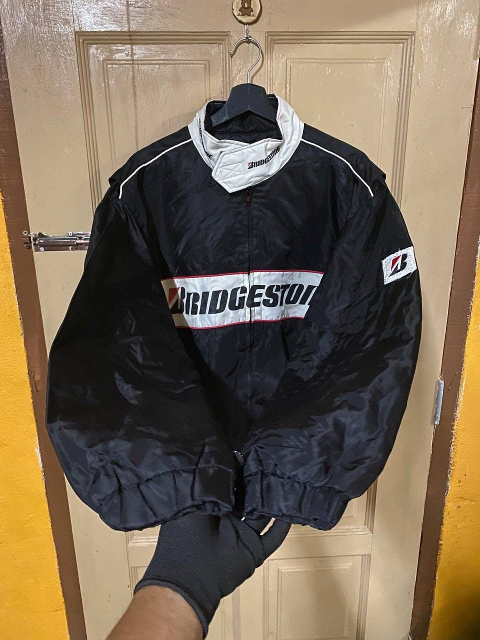 Vintage Vintage 90s Bridgestone Racing Bomber Jacket Size US L / EU 52-54 / 3 - 11 Thumbnail