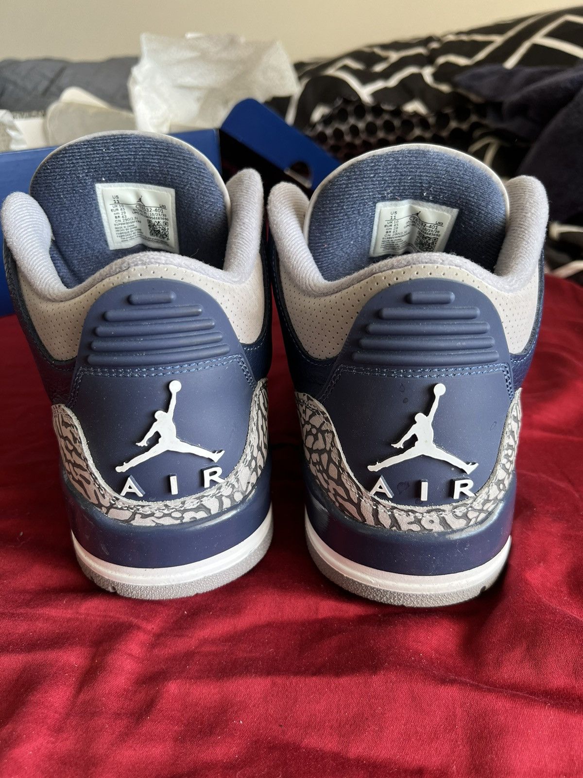 Jordan Brand Navy blue retro 3 Size US 11 / EU 44 - 4 Thumbnail