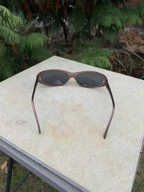 Vintage 2000s Y2K Brown Alien Eye Raver Sport Wrap Sunglasses Cute Size ONE SIZE - 3 Thumbnail