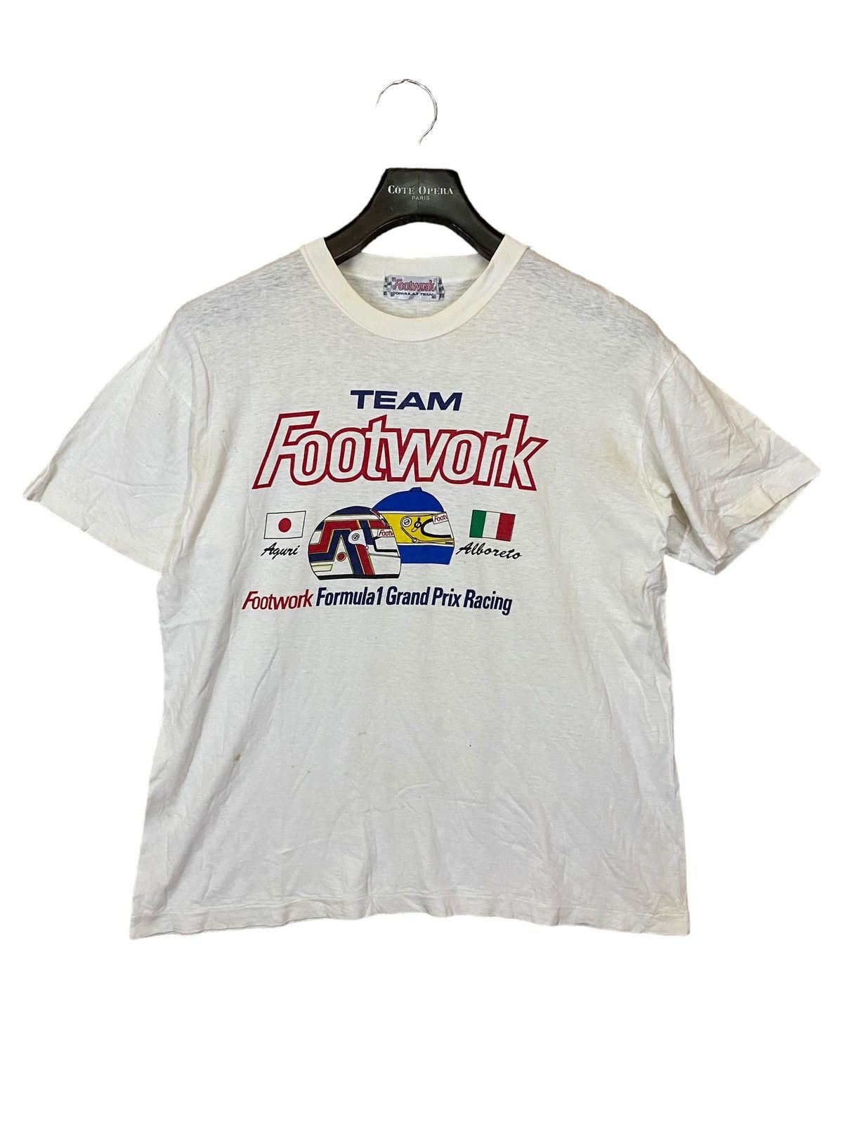Vintage 80s team footwork formula one grand prix