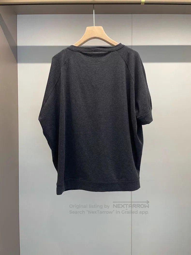 Brunello Cucinelli Brunello Cucinelli Gray cotton beaded T-shirt Size M / US 6-8 / IT 42-44 - 2 Thumbnail