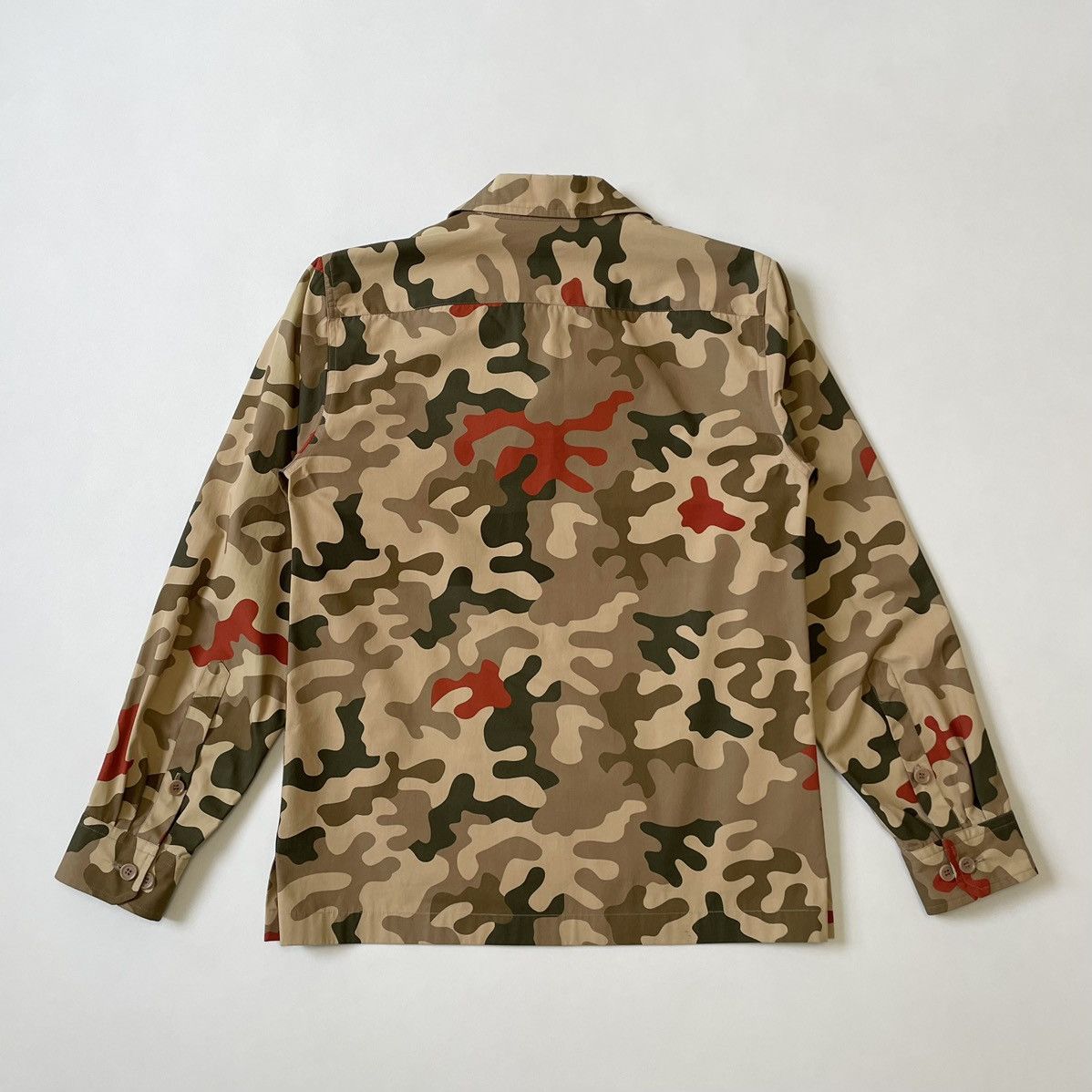 Dries Van Noten Sample ‘Desert Camo’ Print Utility Shirt Size US M / EU 48-50 / 2 - 8 Thumbnail