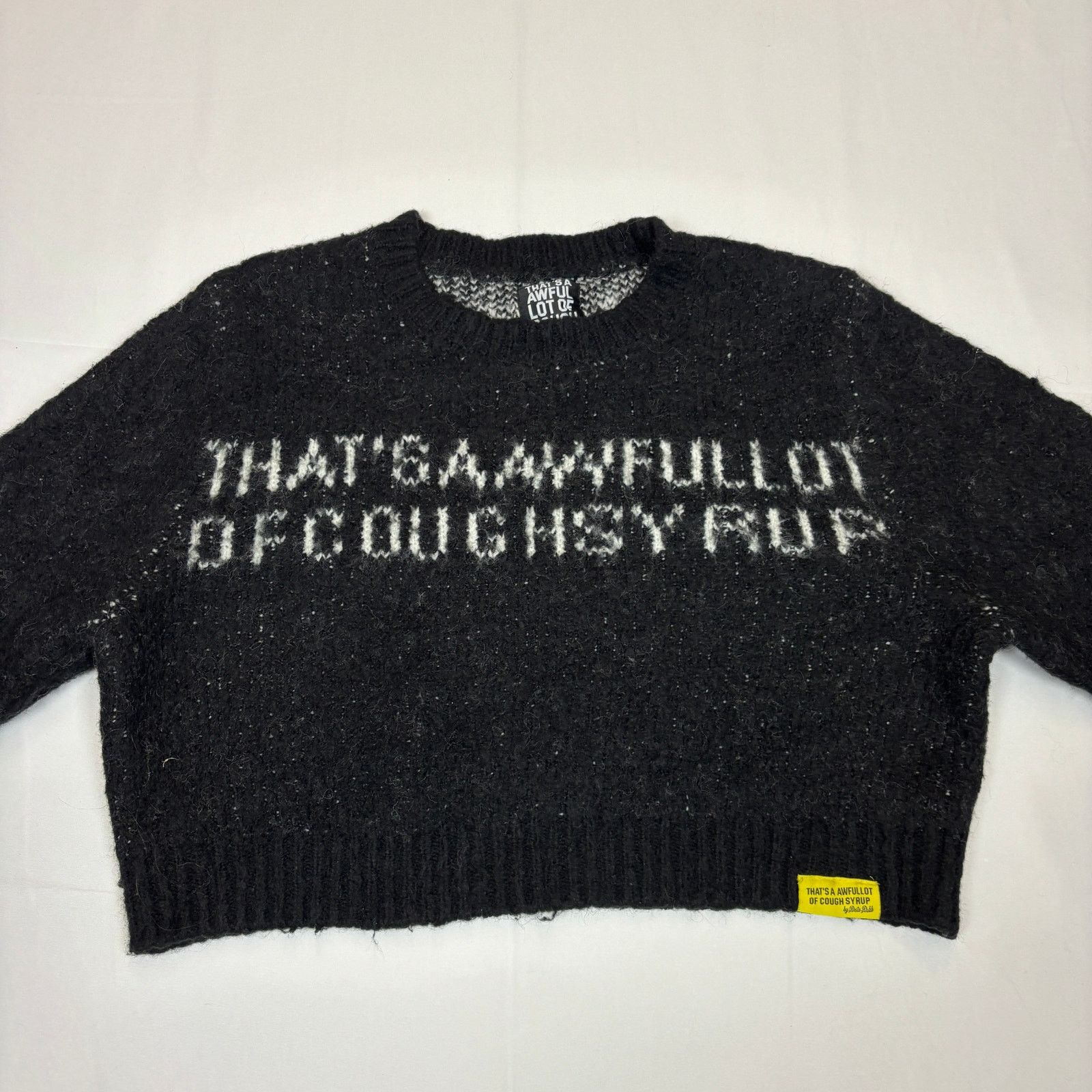Awful Lot of Cough Syrup That's A Awful Lot of Cough Syrup Fuzzy Sweater Women's XL Size XL / US 12-14 / IT 48-50 - 3 Thumbnail