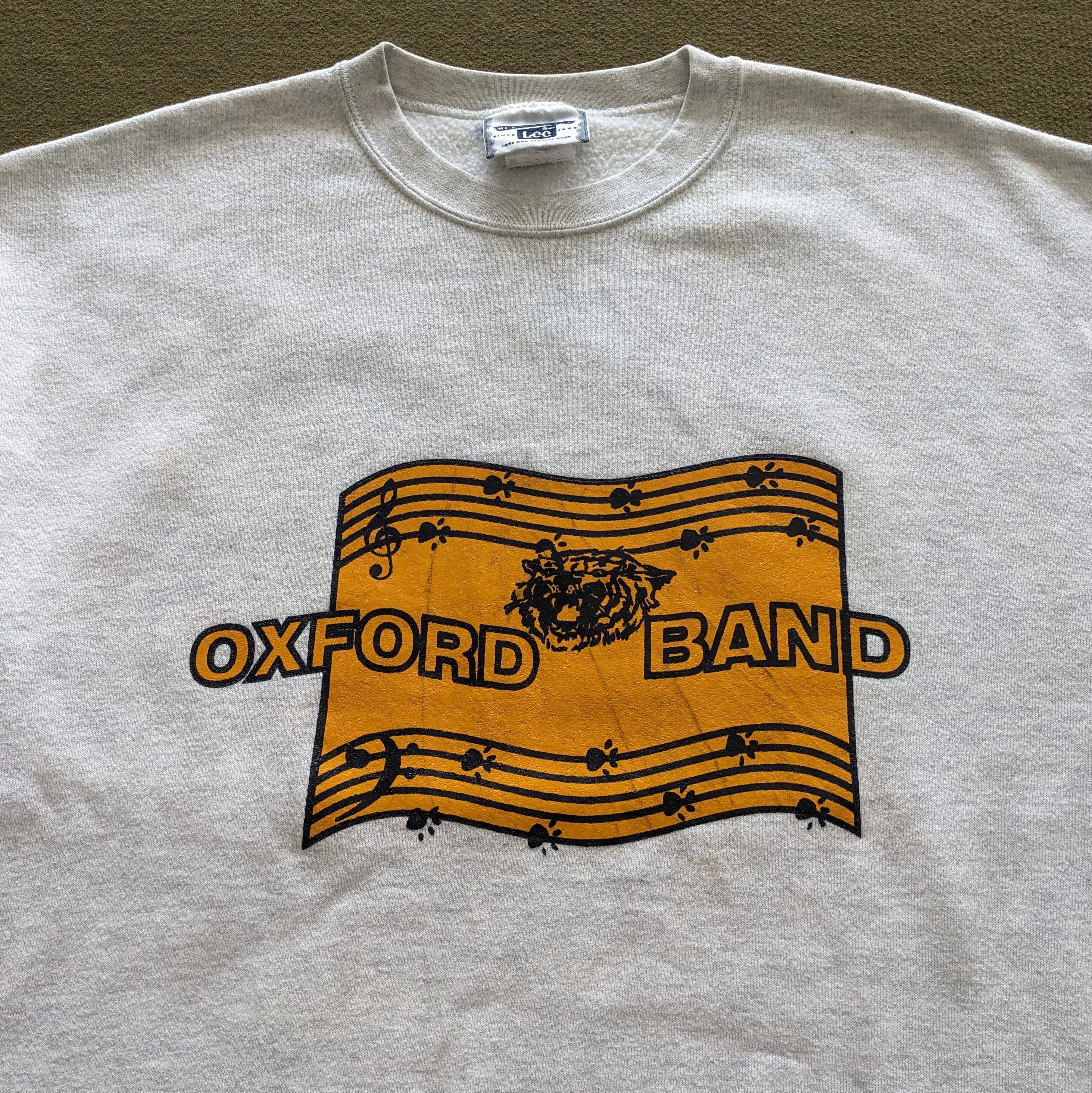 Lee Vintage LEE OXFORD BAND Crewneck Sweatshirt Size US M / EU 48-50 / 2 - 2 Thumbnail
