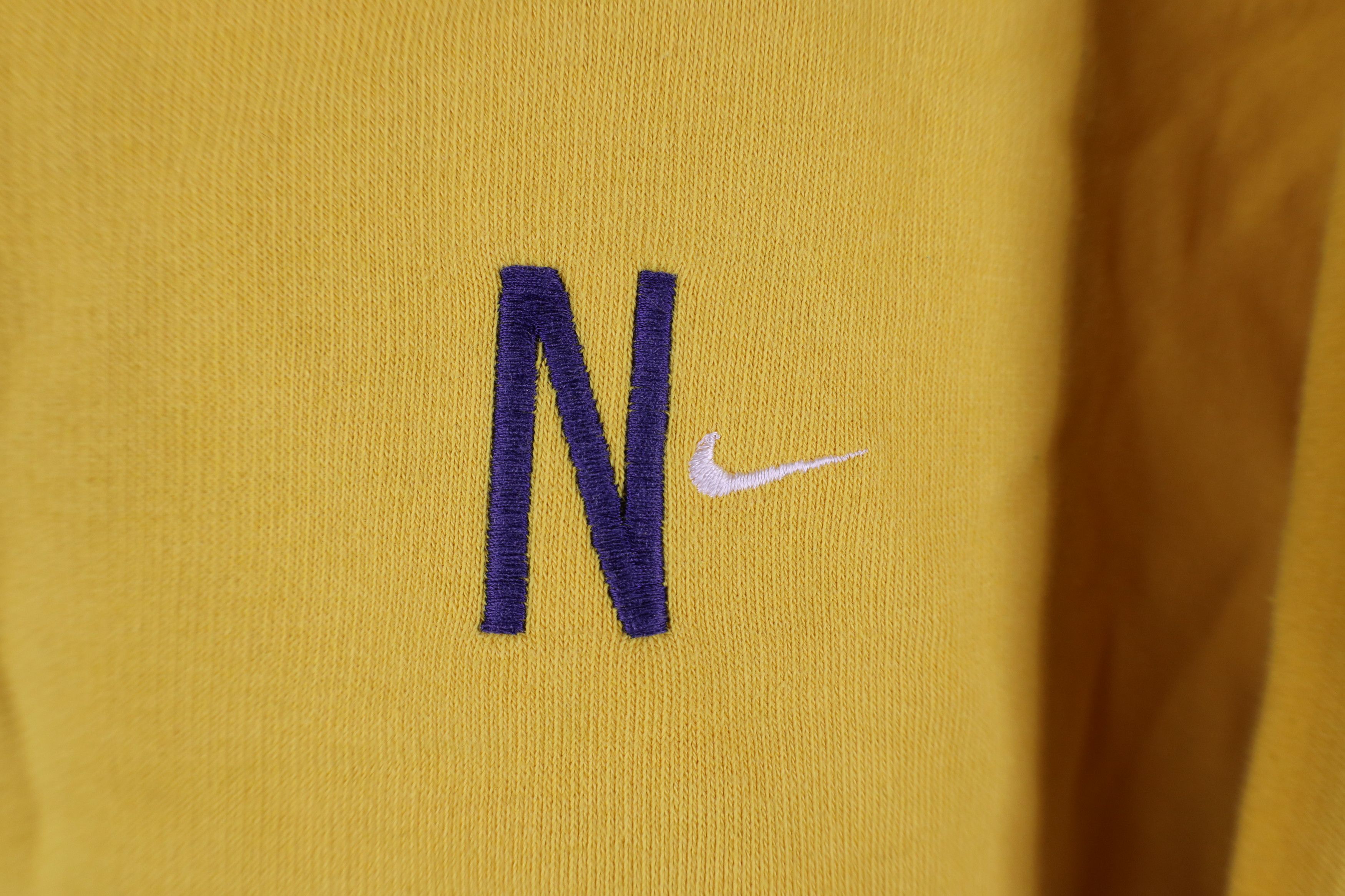 Nike × Vintage Vintage 90s Nike Scott Mini Swoosh Half Zip Sweatshirt Size M / US 6-8 / IT 42-44 - 4 Thumbnail