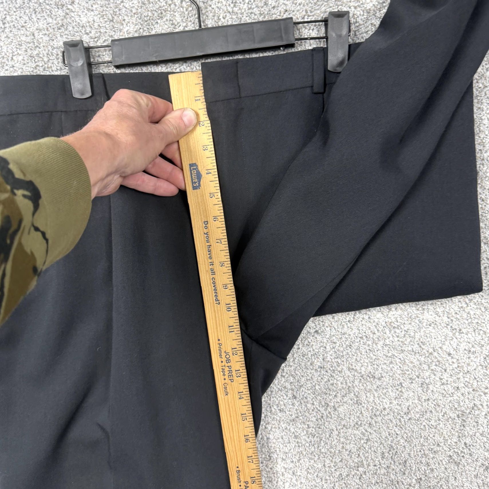 Geoffrey Beene VINTAGE Geoffrey Beene Mens Dress Pants 38x29.5 Black Pleated Straight Leg Front Slash Pockets 90s Business Formal Narrow Size US 38 / EU 54 - 5 Thumbnail
