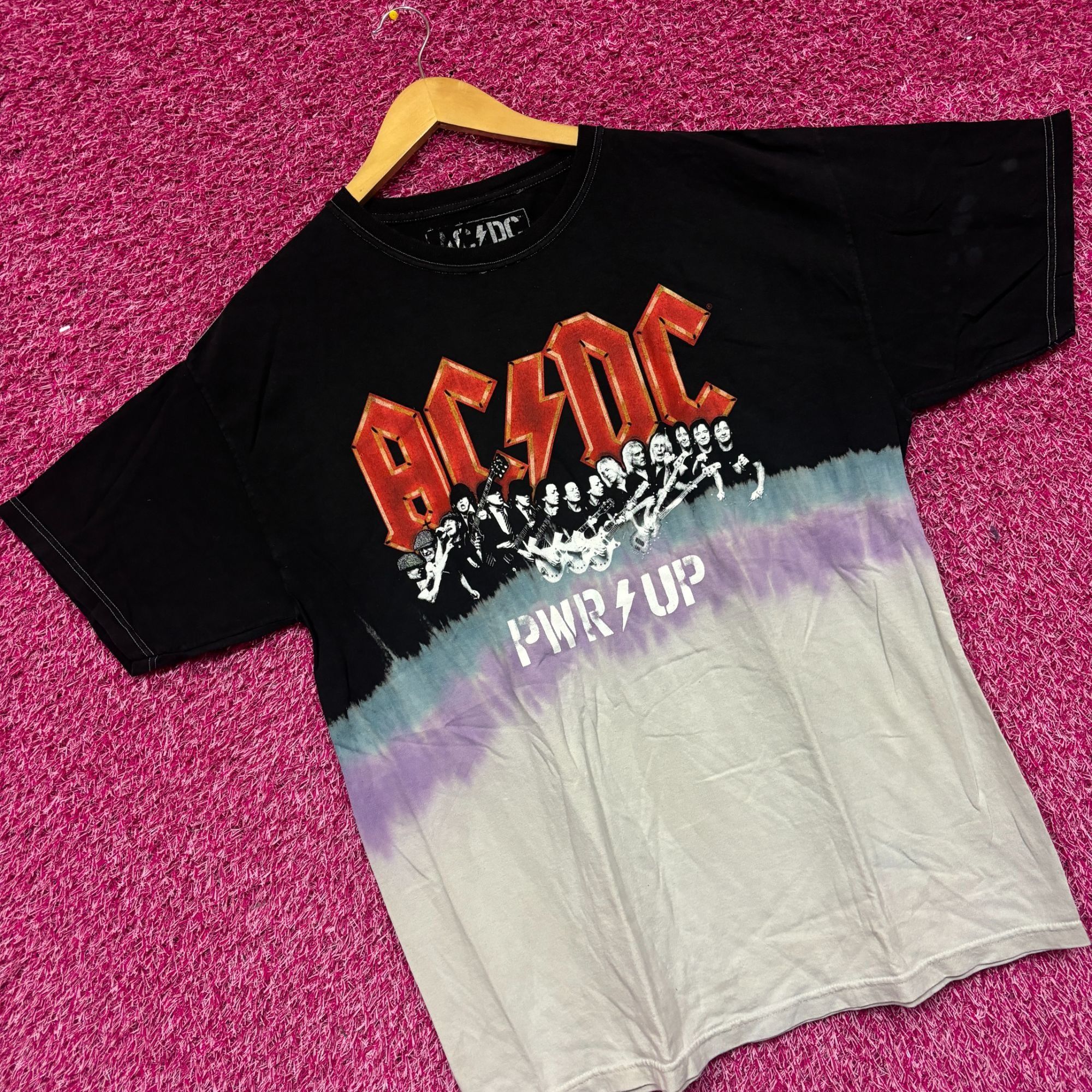 AC/DC AC/DC Power Up Album Art Hard Rock Band Dip Dye M Size US M / EU 48-50 / 2 - 3 Thumbnail