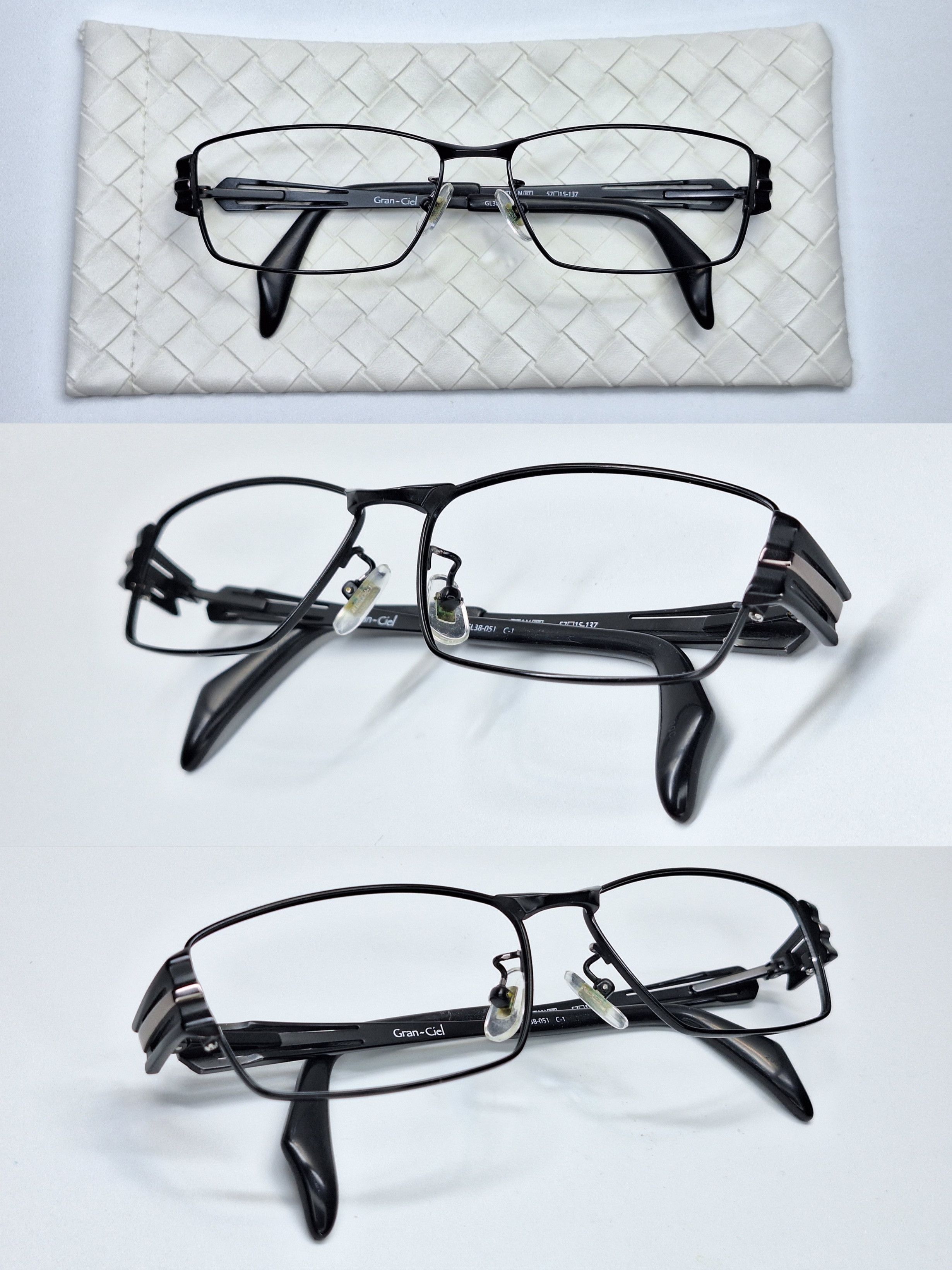 Other Gran-Ciel GL38-051 Hasegawa Sabae Full Titanium Eyeglass Size ONE SIZE - 9 Thumbnail