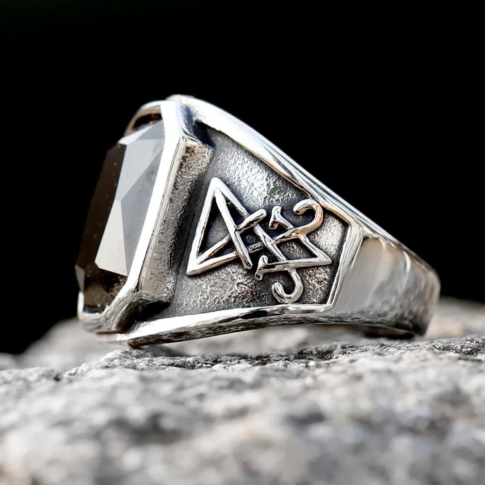 Jewelry Lucifer Satan Ring Streetwear Jewelry Fashion Gift Size ONE SIZE - 2 Thumbnail