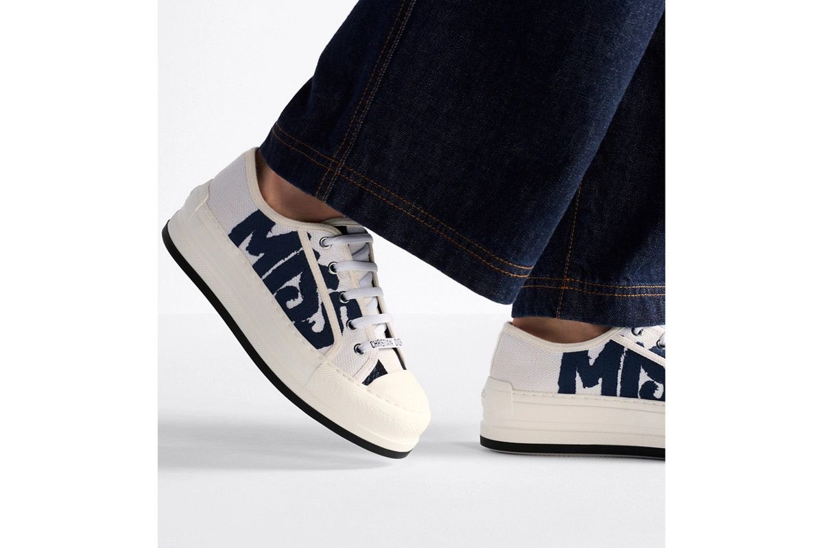 Dior o1bcso1str0226 Walkin Platform Sneaker in White/Deep Blue Size US 5 / IT 35 - 7 Thumbnail