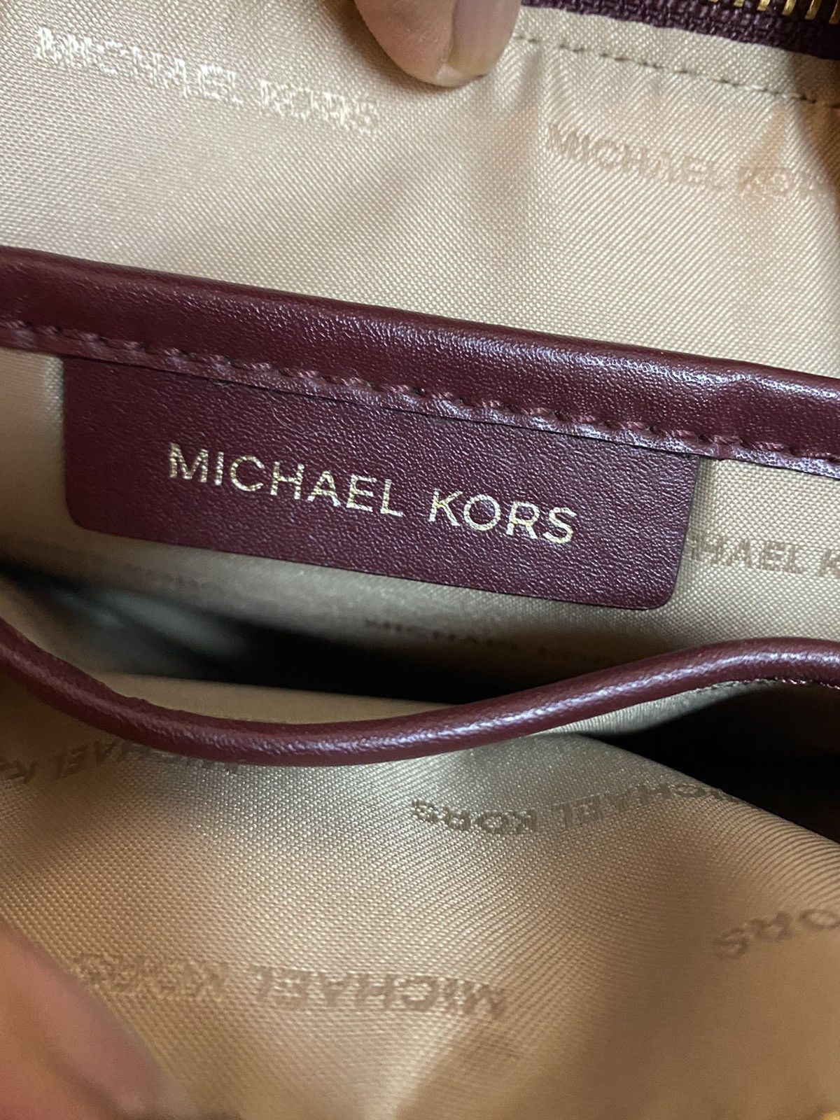 Michael Kors MICHAEL KORS MERCER GALLERY MEDIUM LEATHER SATCHEL - OXBLOOD Size ONE SIZE - 10 Thumbnail