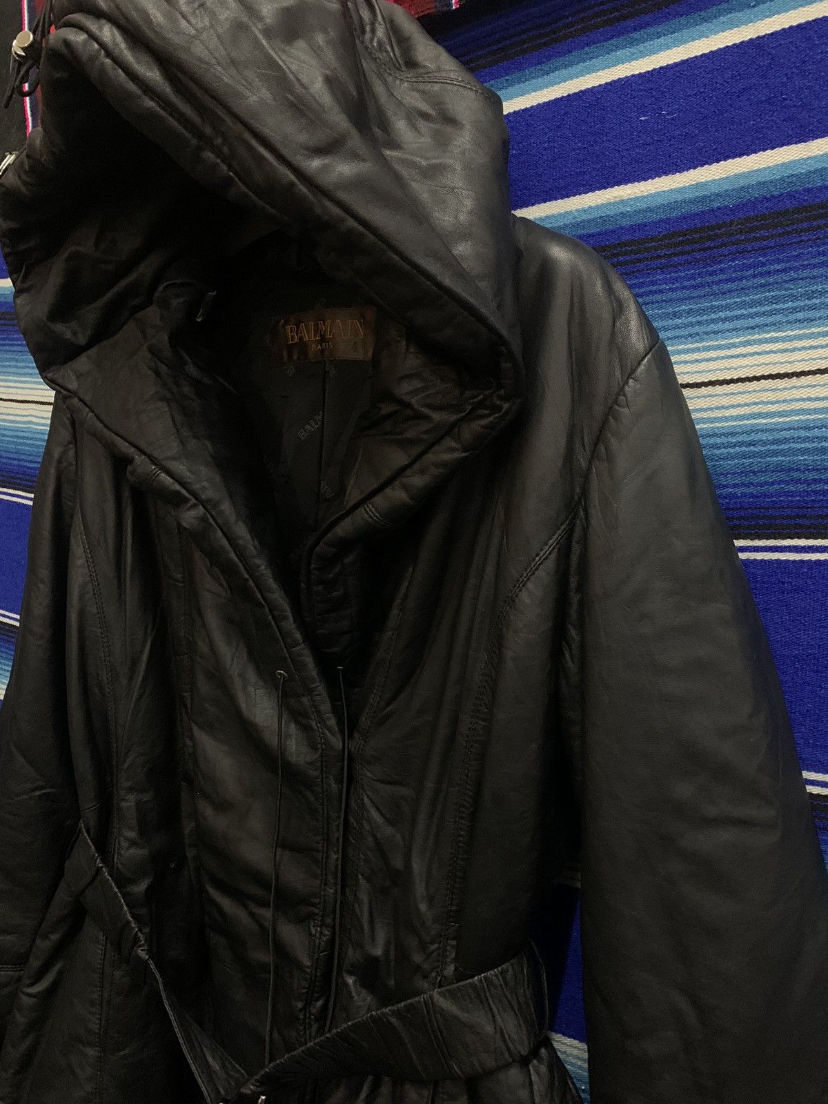 Balmain OFFERR💥 BALMAIN Leather Sheepskin Puffer Jacket With Hooded Size M / US 6-8 / IT 42-44 - 4 Thumbnail