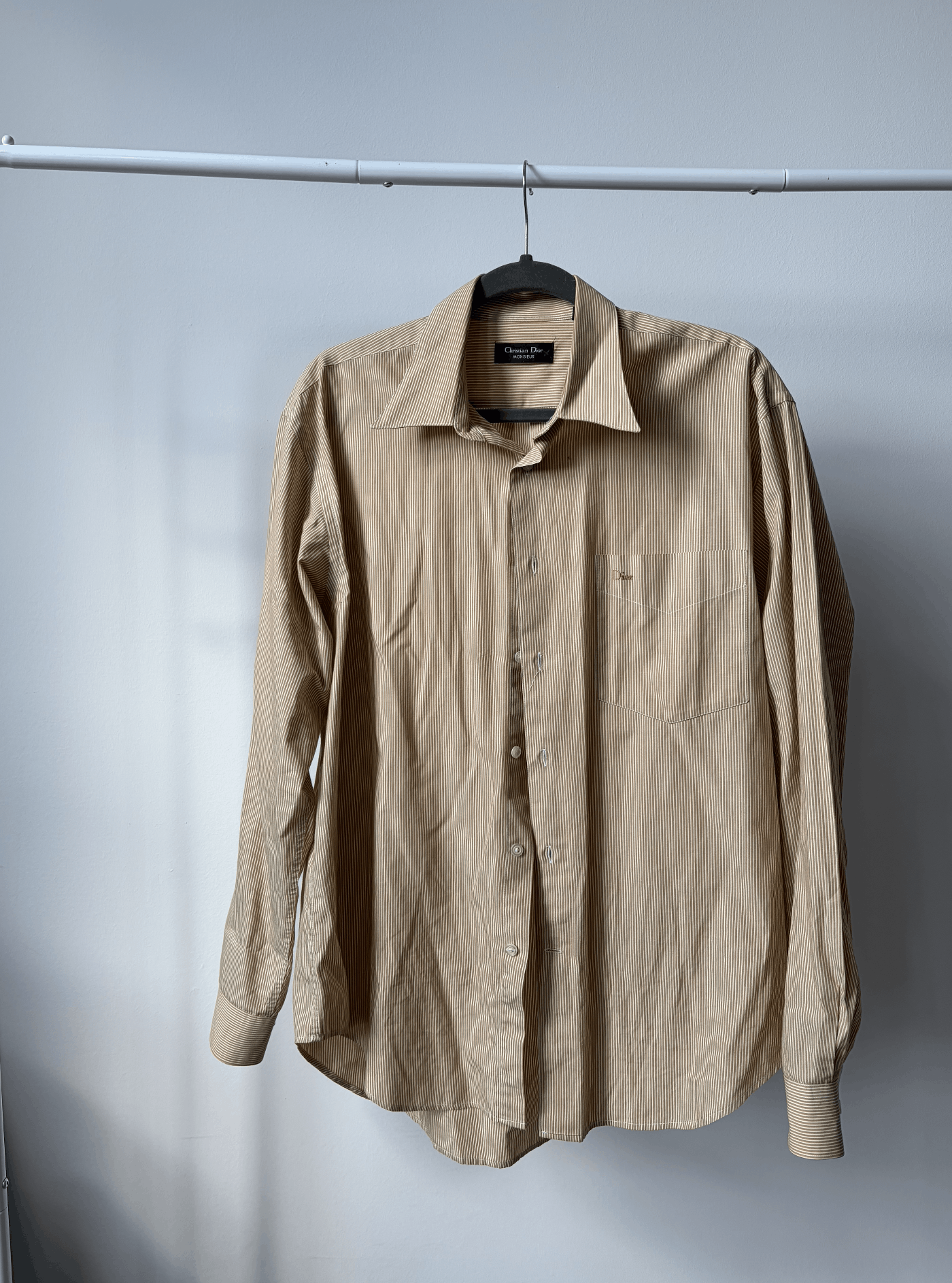 Christian Dior Monsieur Christian Dior Monsieur Yellow Stripe Shirts Size US L / EU 52-54 / 3 - 1 Thumbnail