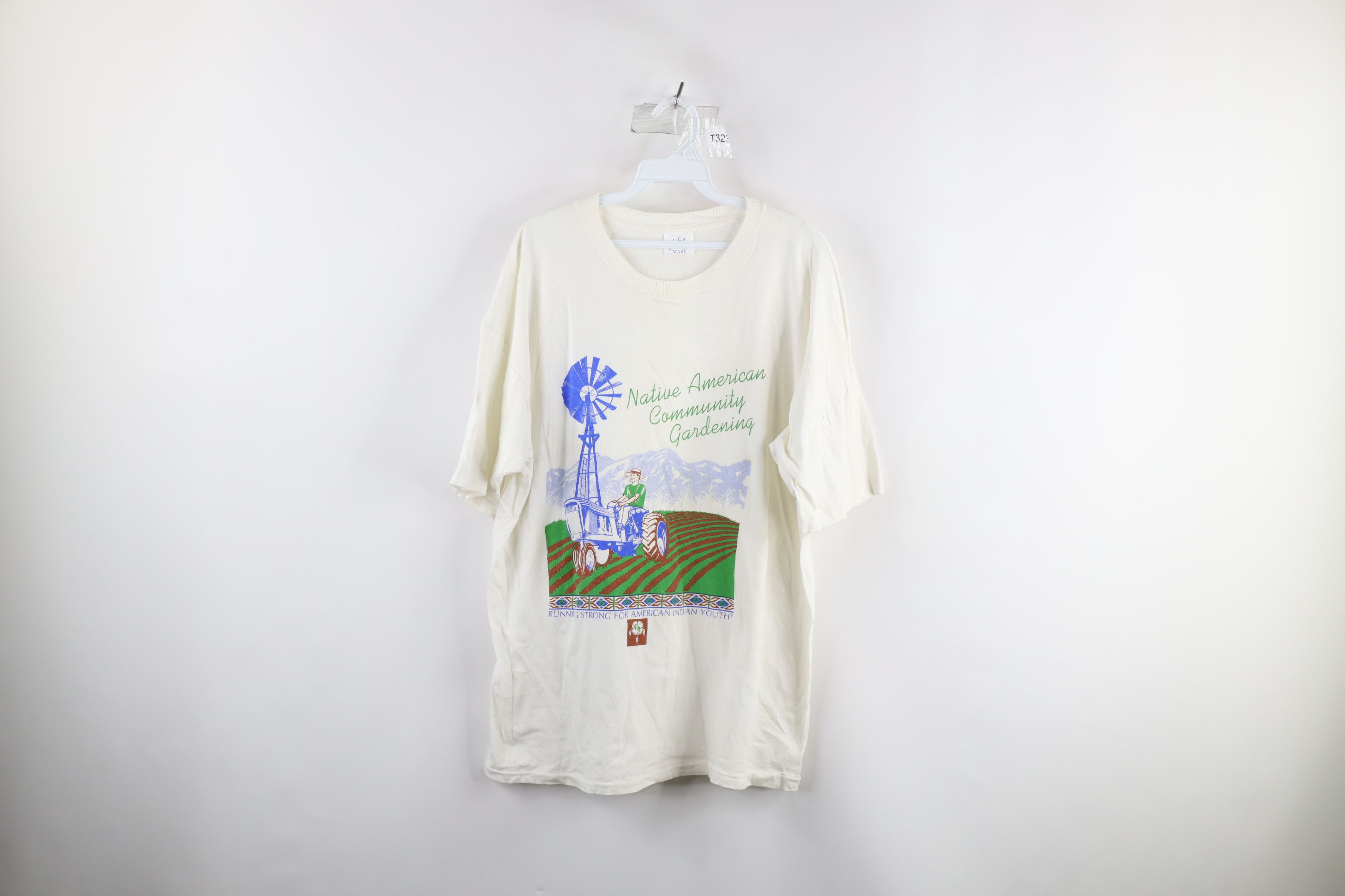 Vintage Vintage 90s Streetwear American Community Gardening T-Shirt Size US L / EU 52-54 / 3 - 1 Thumbnail