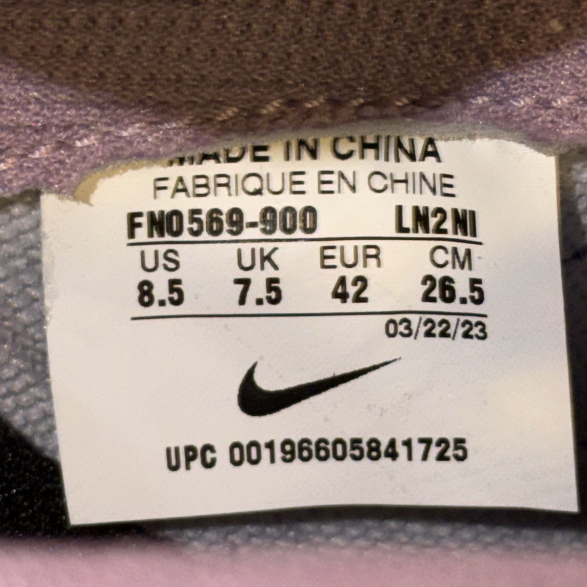 Nike Nike By You 1 of 1 ‘Purple’ - BRAND NEW WITH BOX - SIZE 8.5 Size US 8.5 / EU 41-42 - 6 Thumbnail