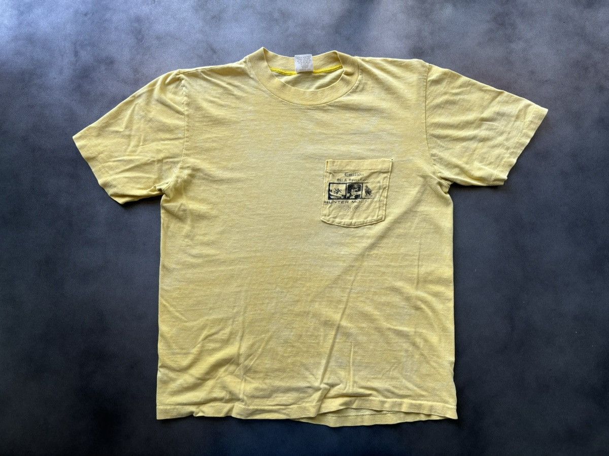 Russell Athletic × Vintage 1970s Vintage Tee Stedman USA Fade Cropped Single Stitch Ski Size US S / EU 44-46 / 1 - 6 Thumbnail