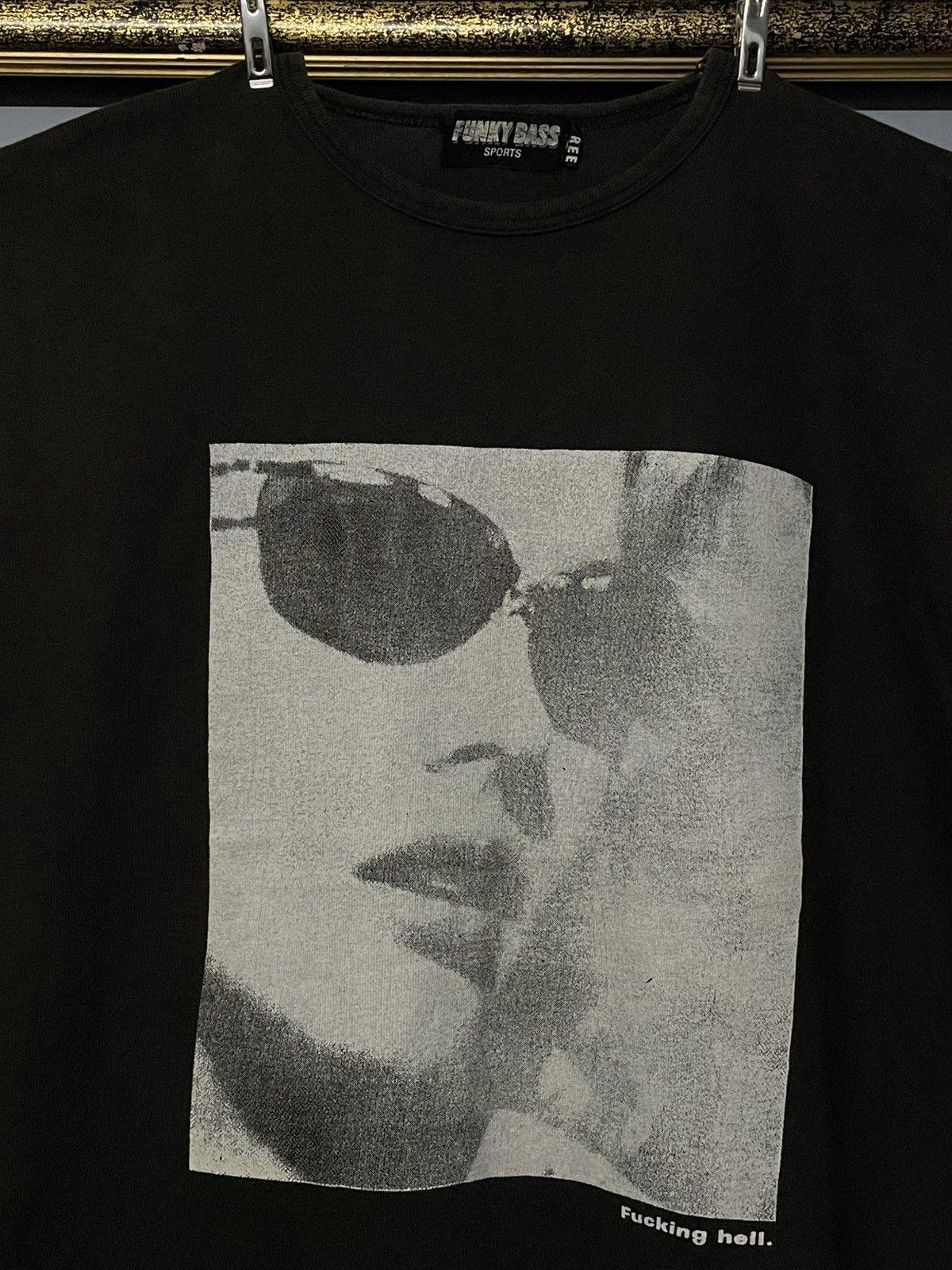 Designer × Japanese Brand × Vintage Vintage 1990s Designer Funky Bass ‘Fucking Hell’ Photo Tee Size US M / EU 48-50 / 2 - 5 Thumbnail