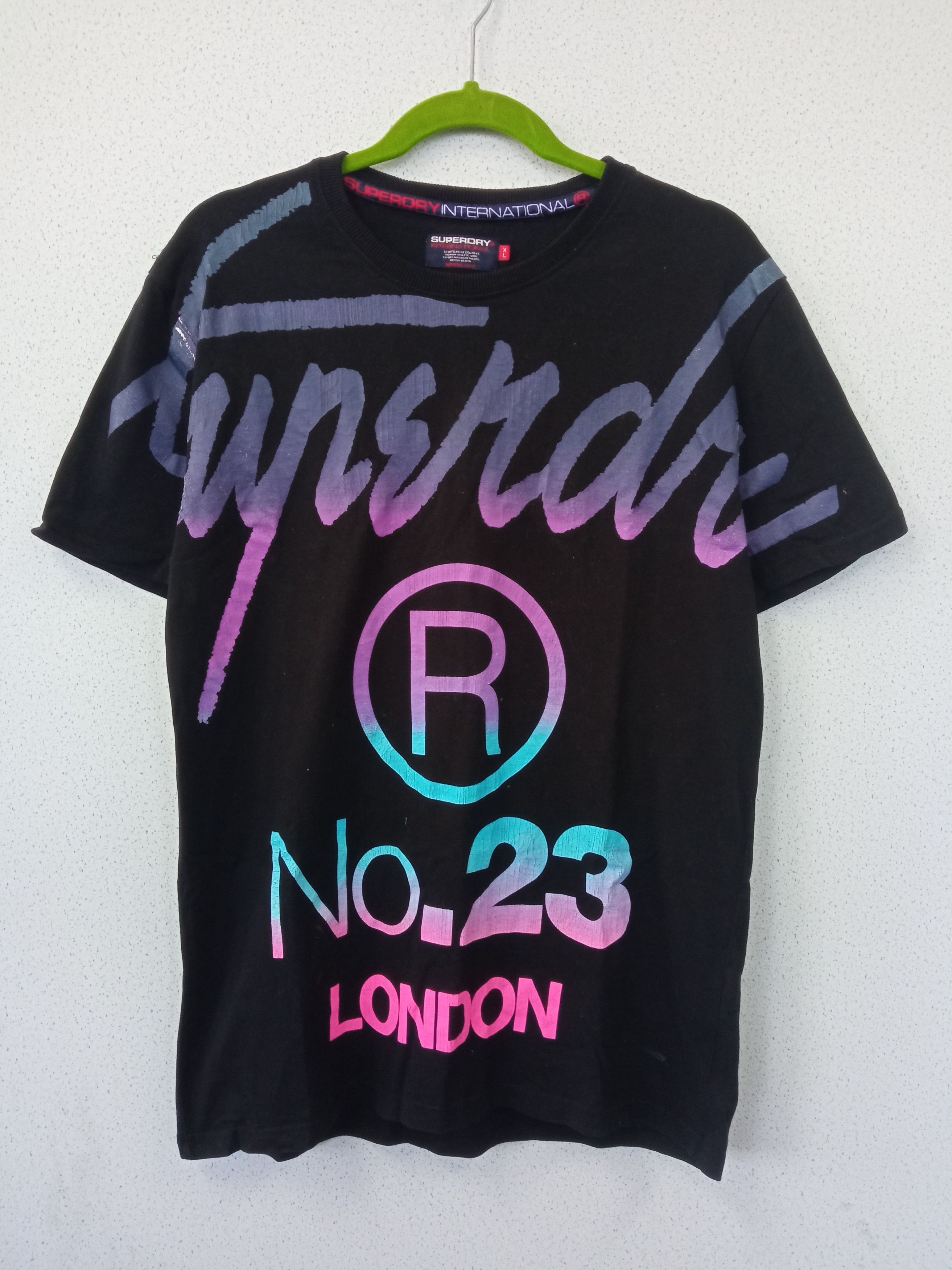 image of Superdry No.23 London T-Shirt in Dark Blue, Men's (Size Large)