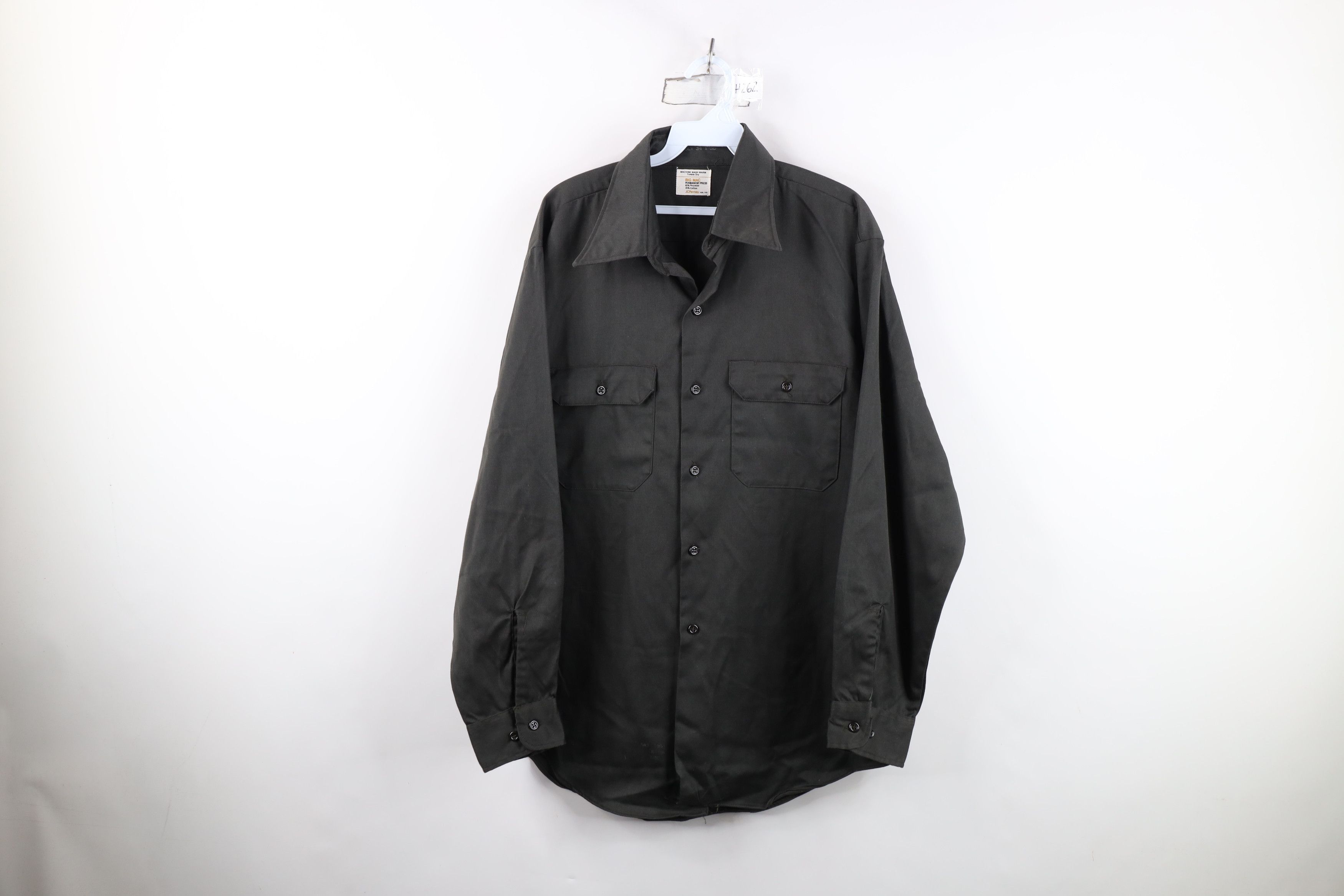 Big Mac Vintage 60s Big Mac Mechanic Collared Button Shirt Green USA Size US L / EU 52-54 / 3 - 1 Thumbnail