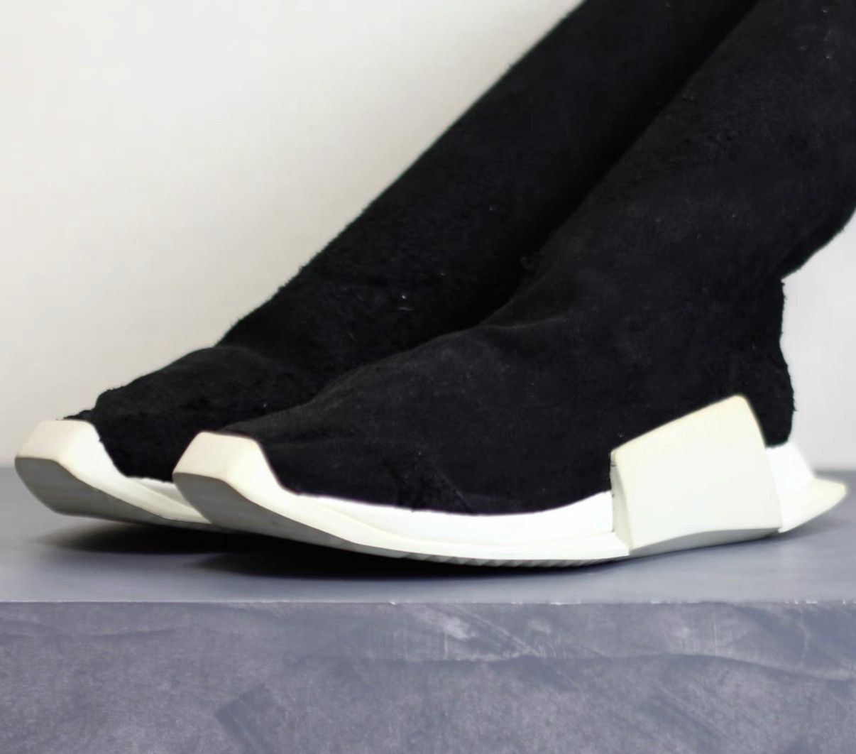Rick Owens Rick Owens x Adidas Collaboration Suede Tank Boots Size US 7.5 / EU 40-41 - 2 Thumbnail