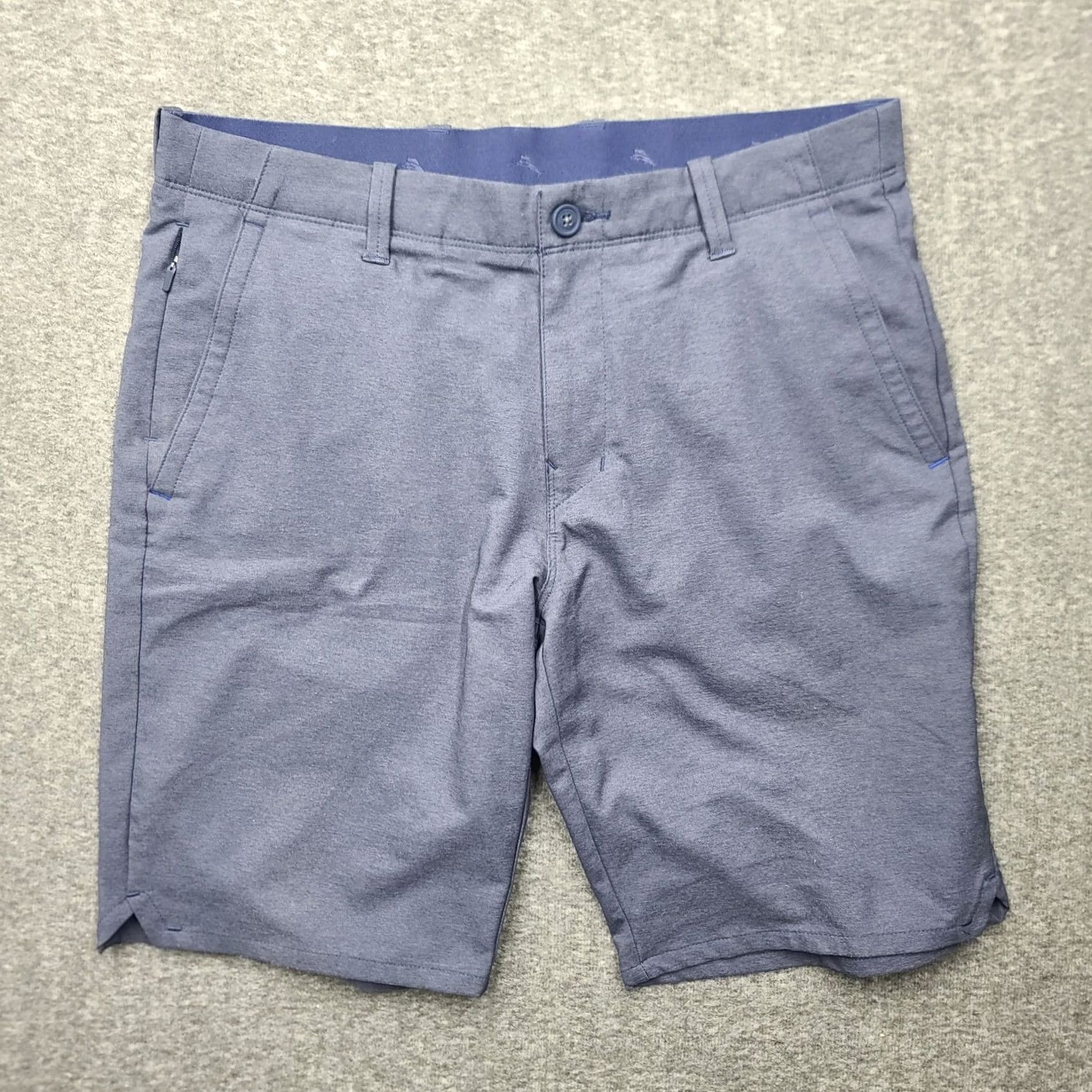 Tommy Bahama Tommy Bahama Boracay Shore Performance Shorts Mens 32 Blue Golf Stretch Chino Summer Casual Moisture Wicking Pockets Quick Dry Size US 32 / EU 48 - 2 Thumbnail