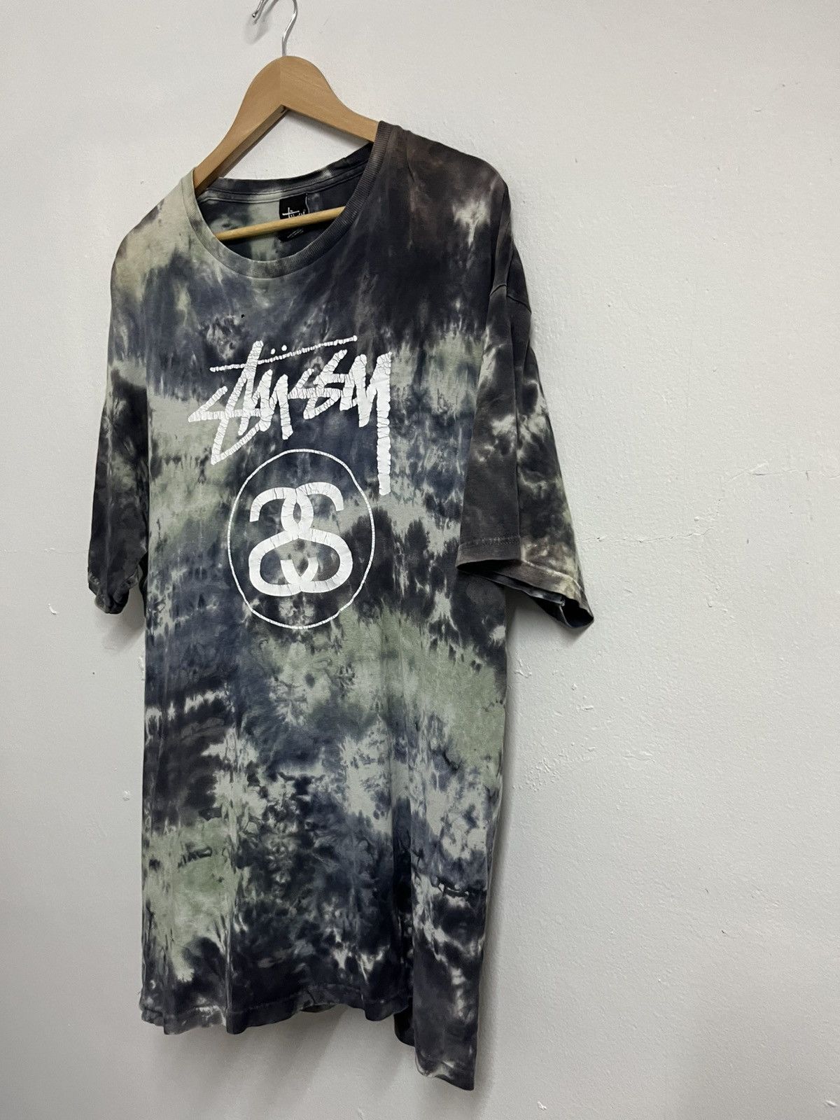 Stussy 💥Stussy Trashed Oversized Big Logo Tee Size US XL / EU 56 / 4 - 2 Thumbnail