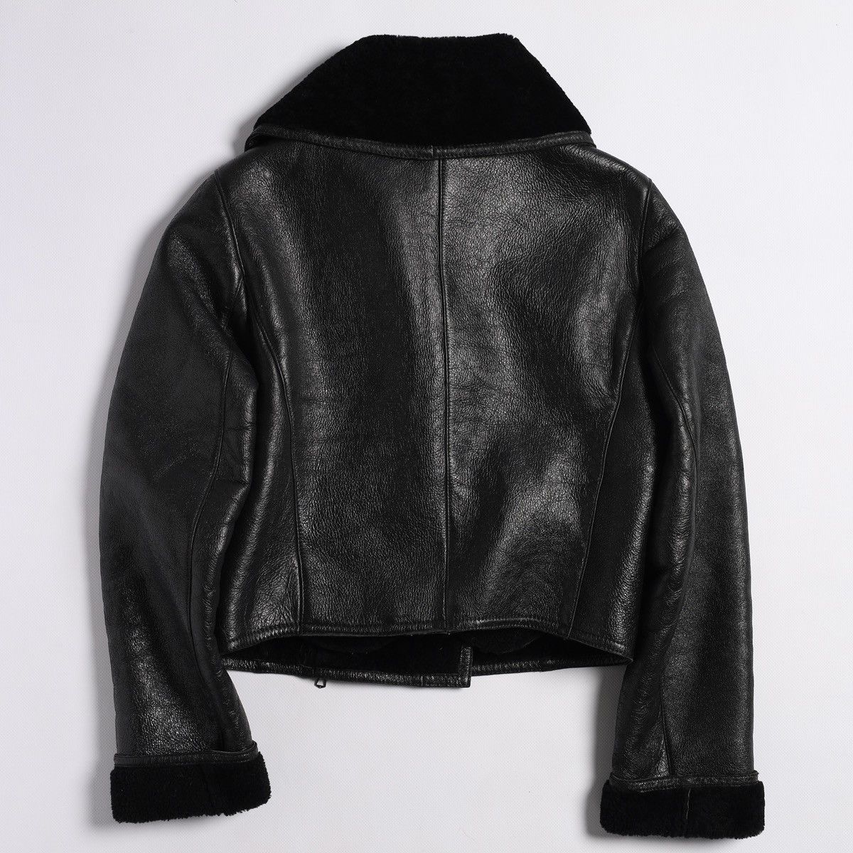 Gianfranco Ferre Gianfranco Ferre GFF Leather Pelle Shearling Crop Jacket Vin Size M / US 6-8 / IT 42-44 - 2 Thumbnail