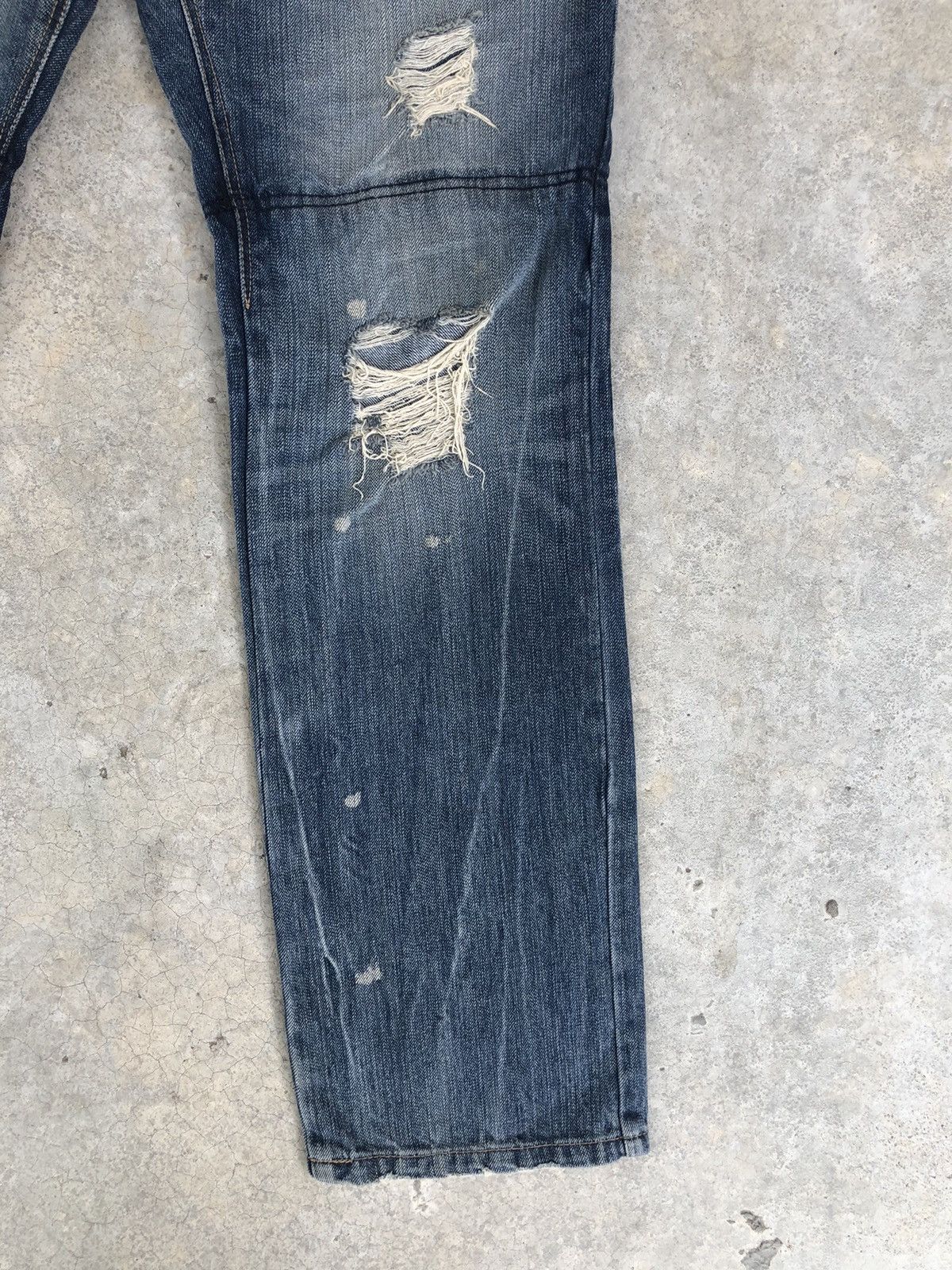 PPFM PPFM Double Waist Distressed Jeans Size US 31 - 7 Thumbnail