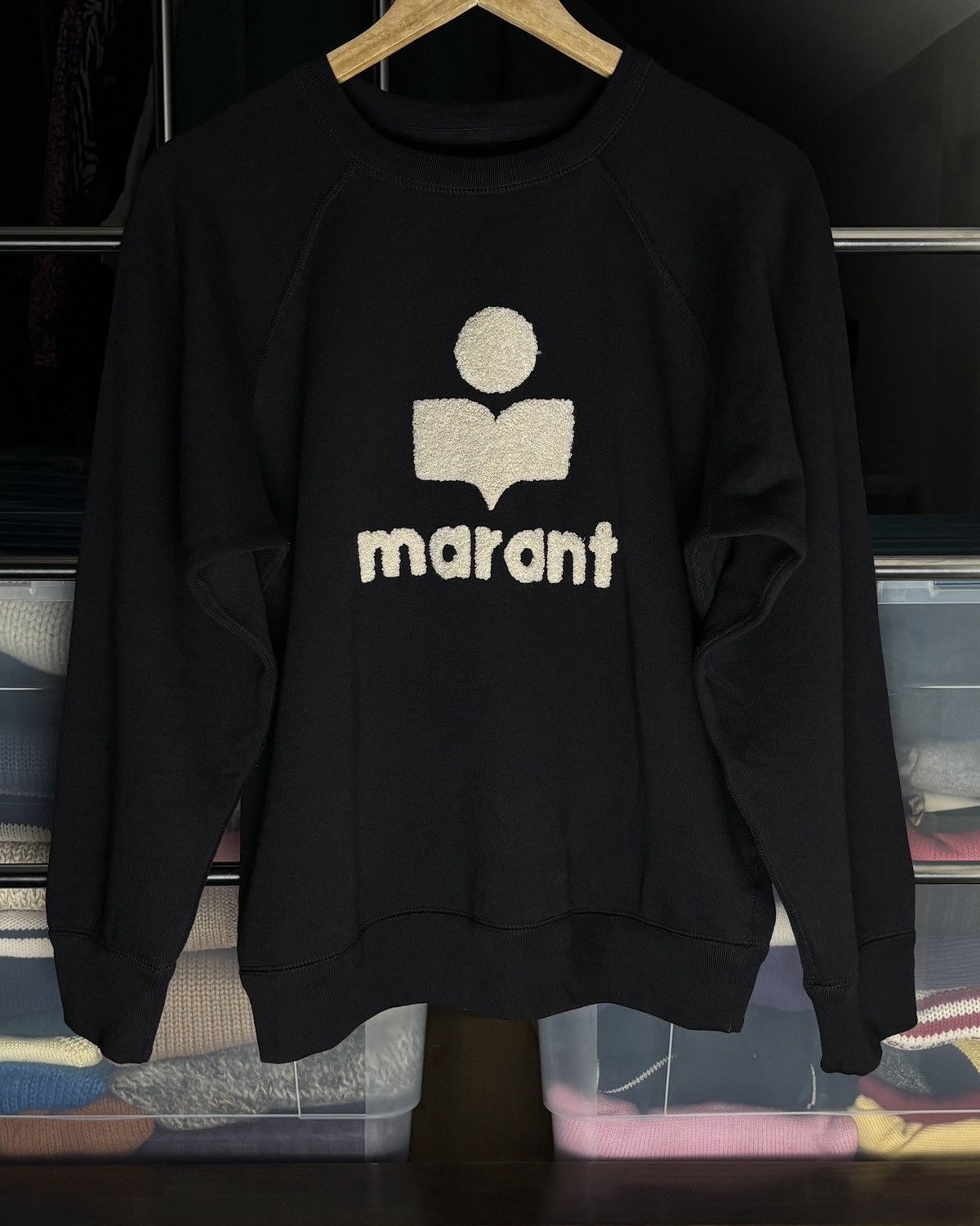 Isabel Marant Etoile Isabel Marant Etoile Fleece Textured Logo Boxy Sweatshirt Size S / US 4 / IT 40 - 1 Thumbnail
