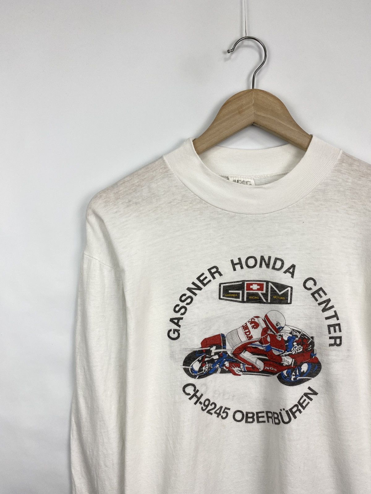 Honda 🇨🇭 Vintage 90s Honda Switzerland Gassner Racing Long Sleeve Size US M / EU 48-50 / 2 - 2 Thumbnail