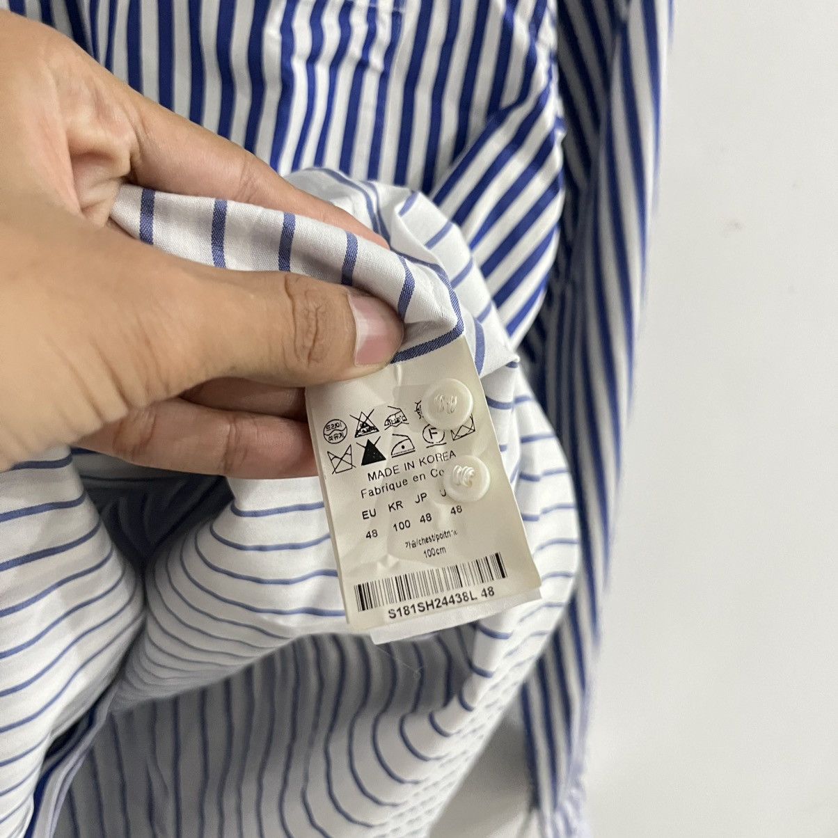 Solid Homme Solid Homme Wooyoungmi - Striped Layered Longsleeve Shirt Size US L / EU 52-54 / 3 - 6 Thumbnail