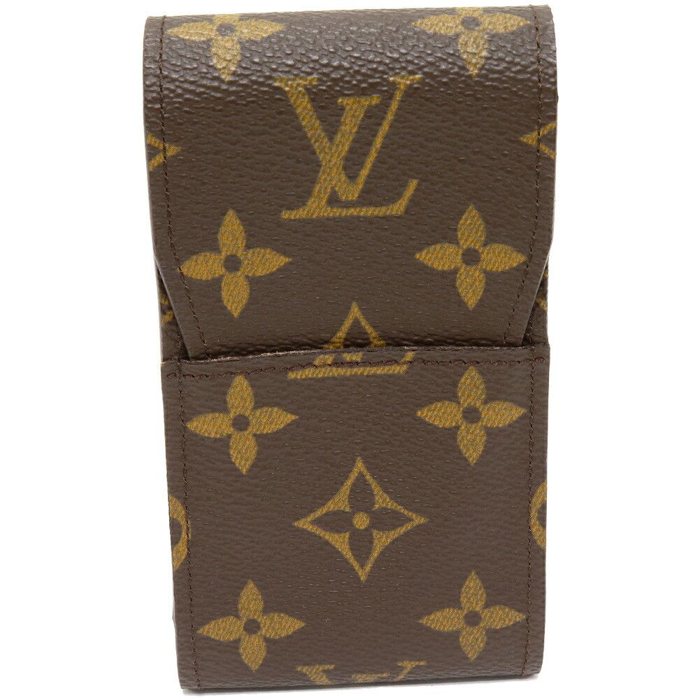 Louis Vuitton Louis Vuitton Louis Vuitton Etui Cigarette Monogram Cigarette Case Canvas Short Wallet M63024 DUTY FREE for USA Size ONE SIZE - 1 Thumbnail