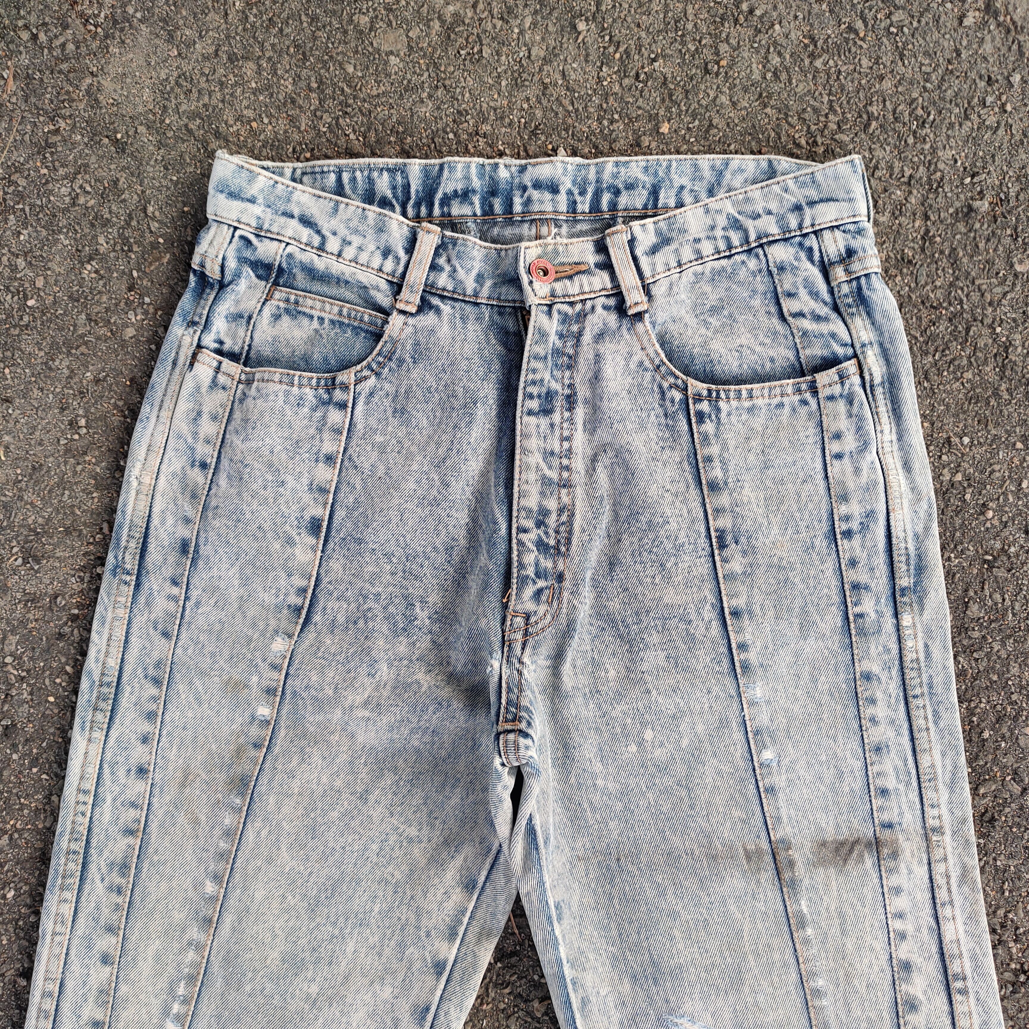 Japanese Brand × Jean × Vintage VINTAGE THREEPAL FADED RIPPED JEANS DENIM PANTS Size US 32 / EU 48 - 2 Thumbnail